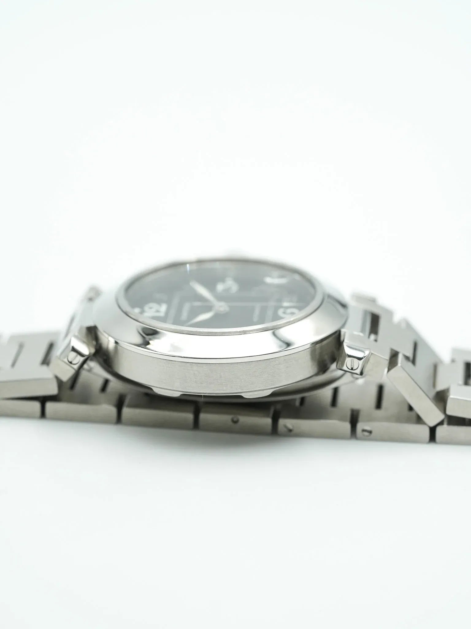 Cartier - Pasha Date 35mm Cadra noir - 2000s - Atelier Victor - Vintage Shop