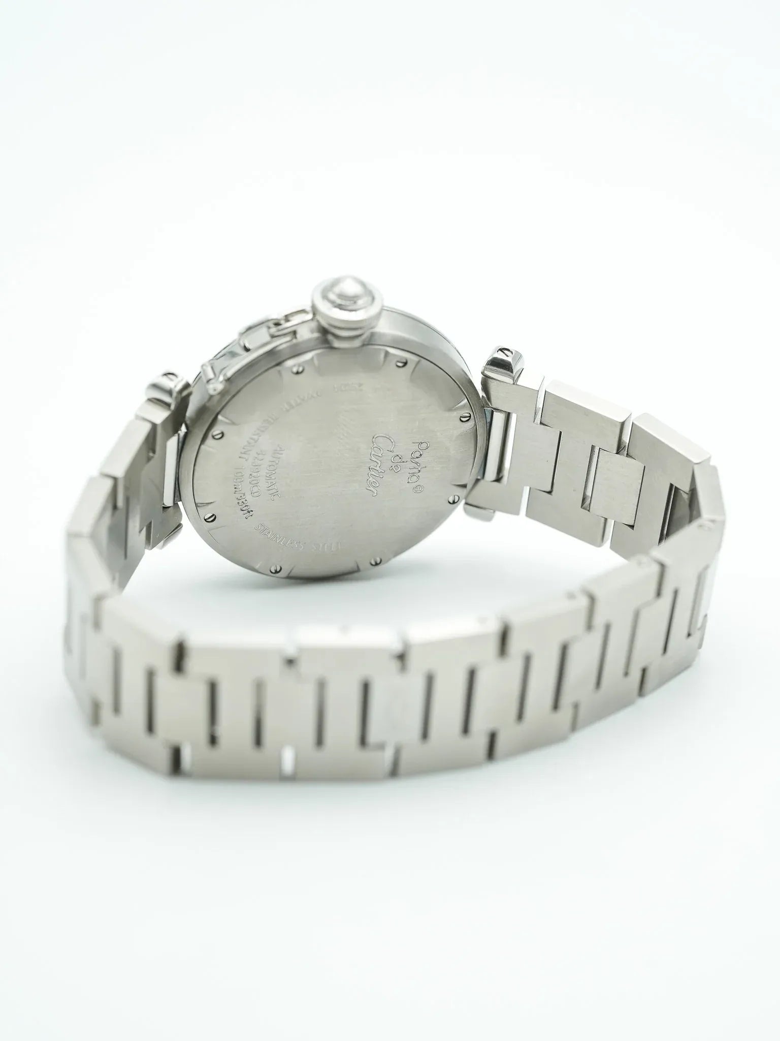 Cartier - Pasha Date 35mm Cadra noir - 2000s - Atelier Victor - Vintage Shop