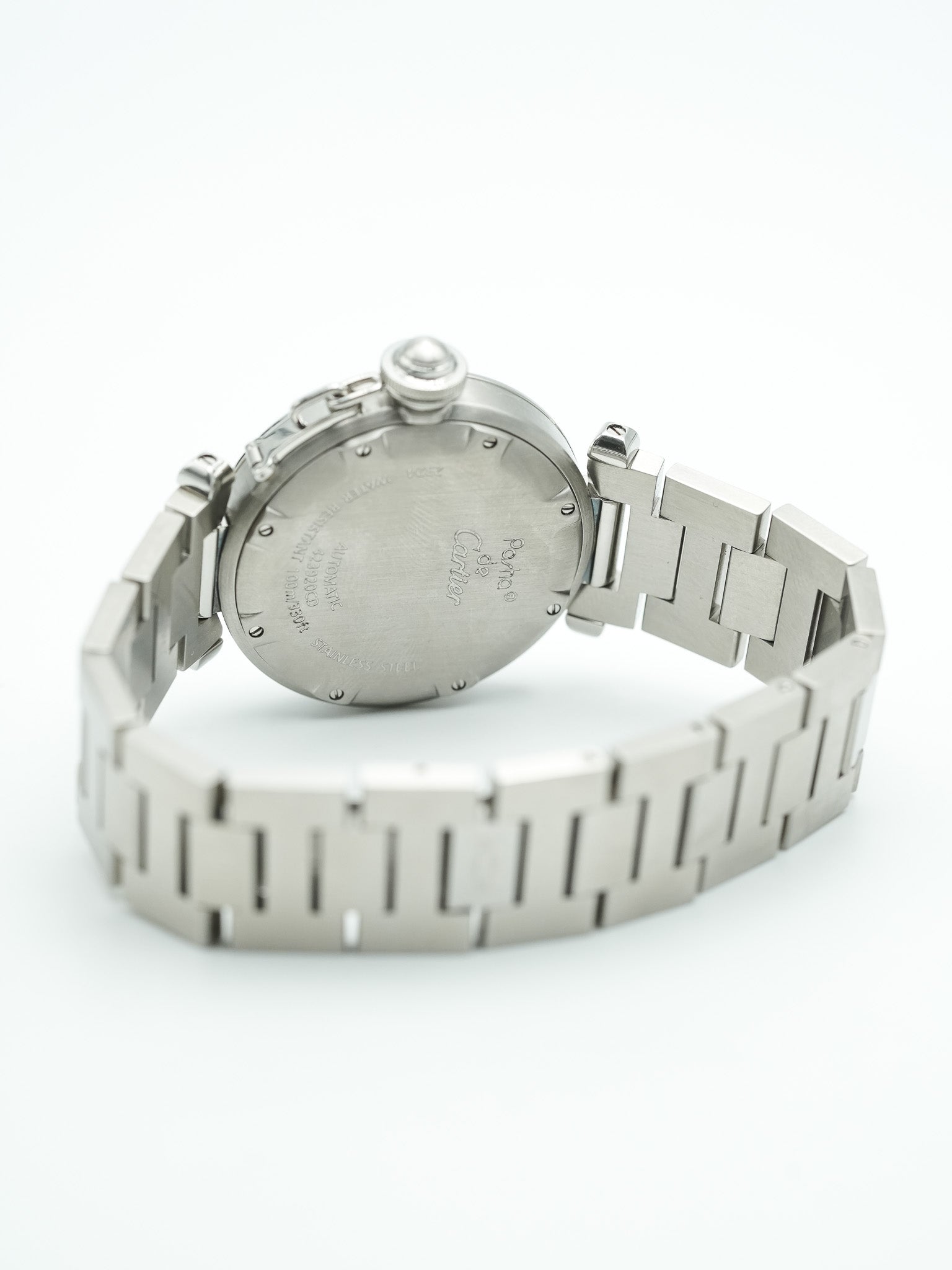 Cartier - Pasha Date 35mm Cadra noir - 2000s - Atelier Victor - Vintage Shop