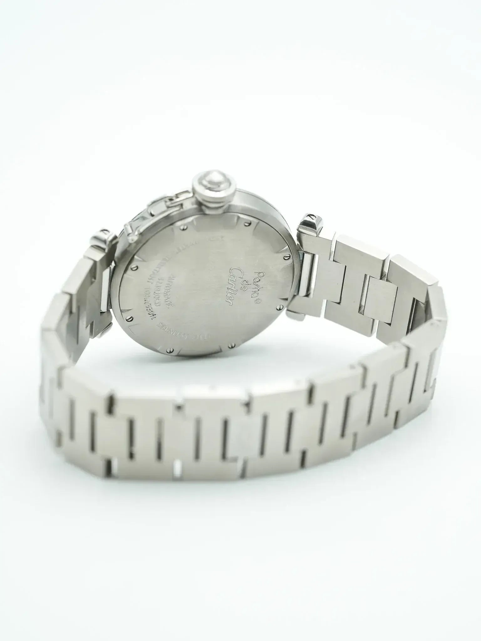 Cartier - Pasha Date 35mm Cadra noir - papier - 2000s - Atelier Victor