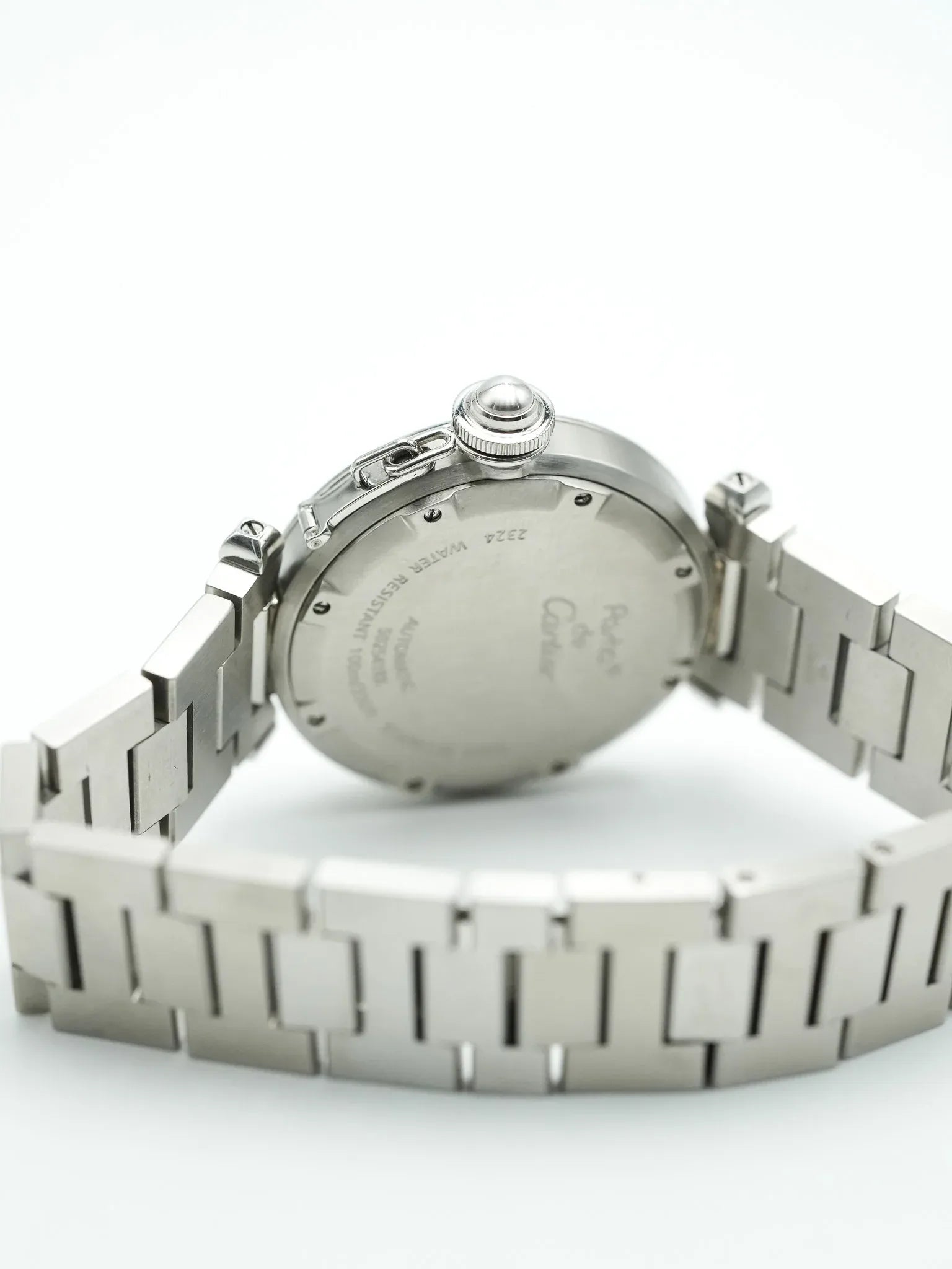 Cartier - Pasha Date 35mm Cadran blanc - 2000s - Atelier Victor - Vintage Shop