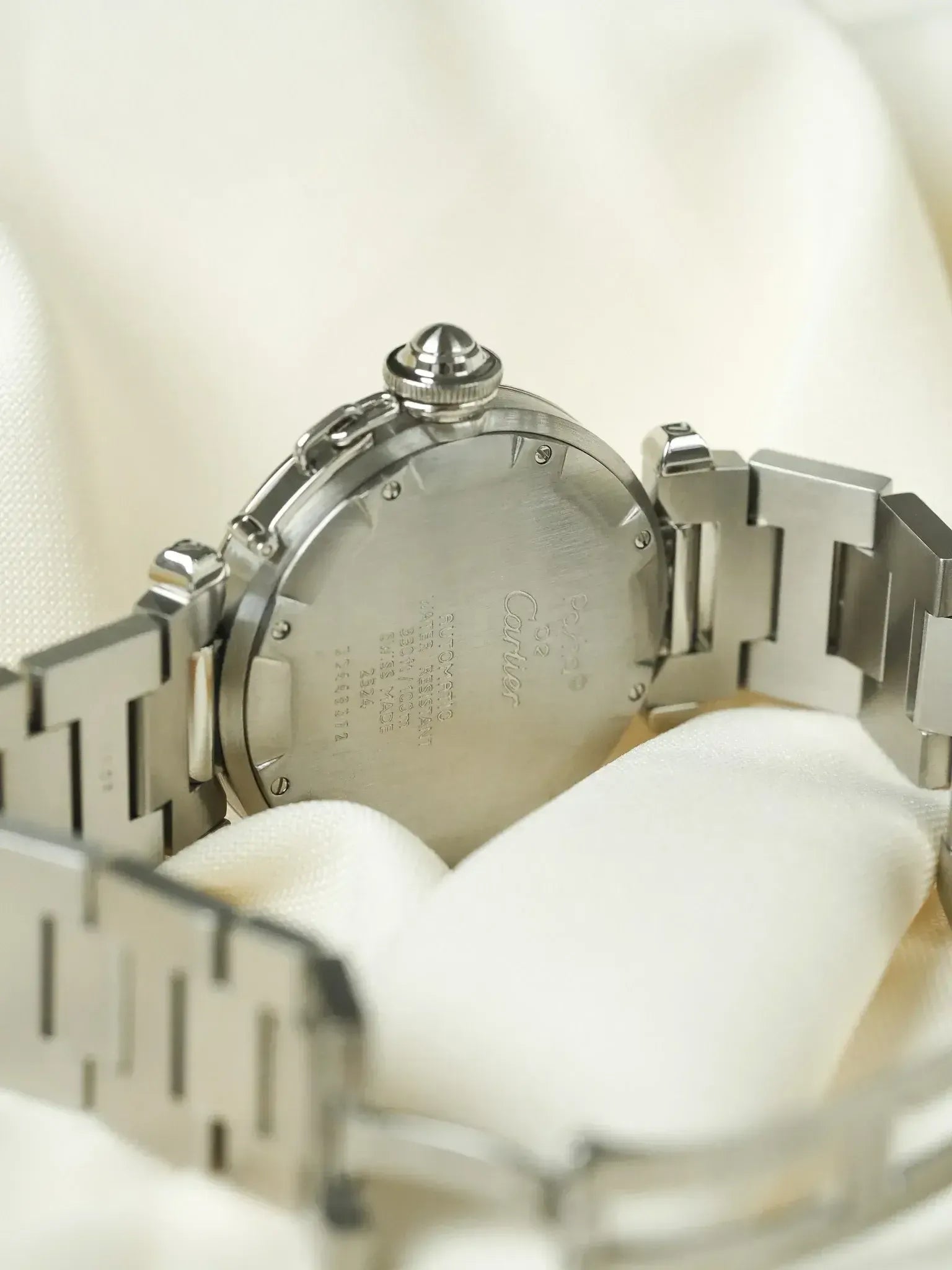 Cartier - Pasha Date 35mm Cadran Saumon - 2000s - Atelier Victor