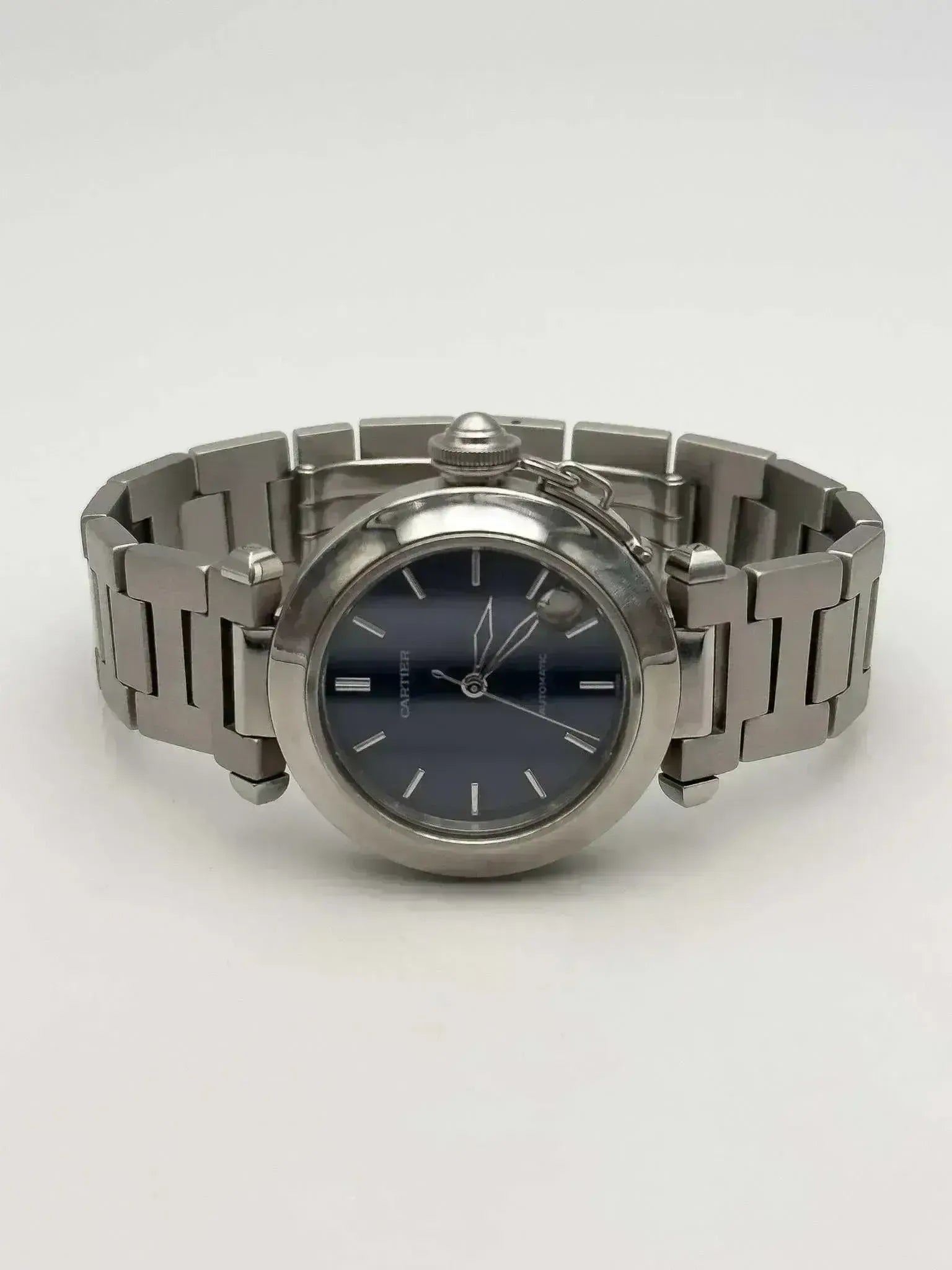 Cartier - Pasha date Bleu nuit - boîte - 2000s - Atelier Victor