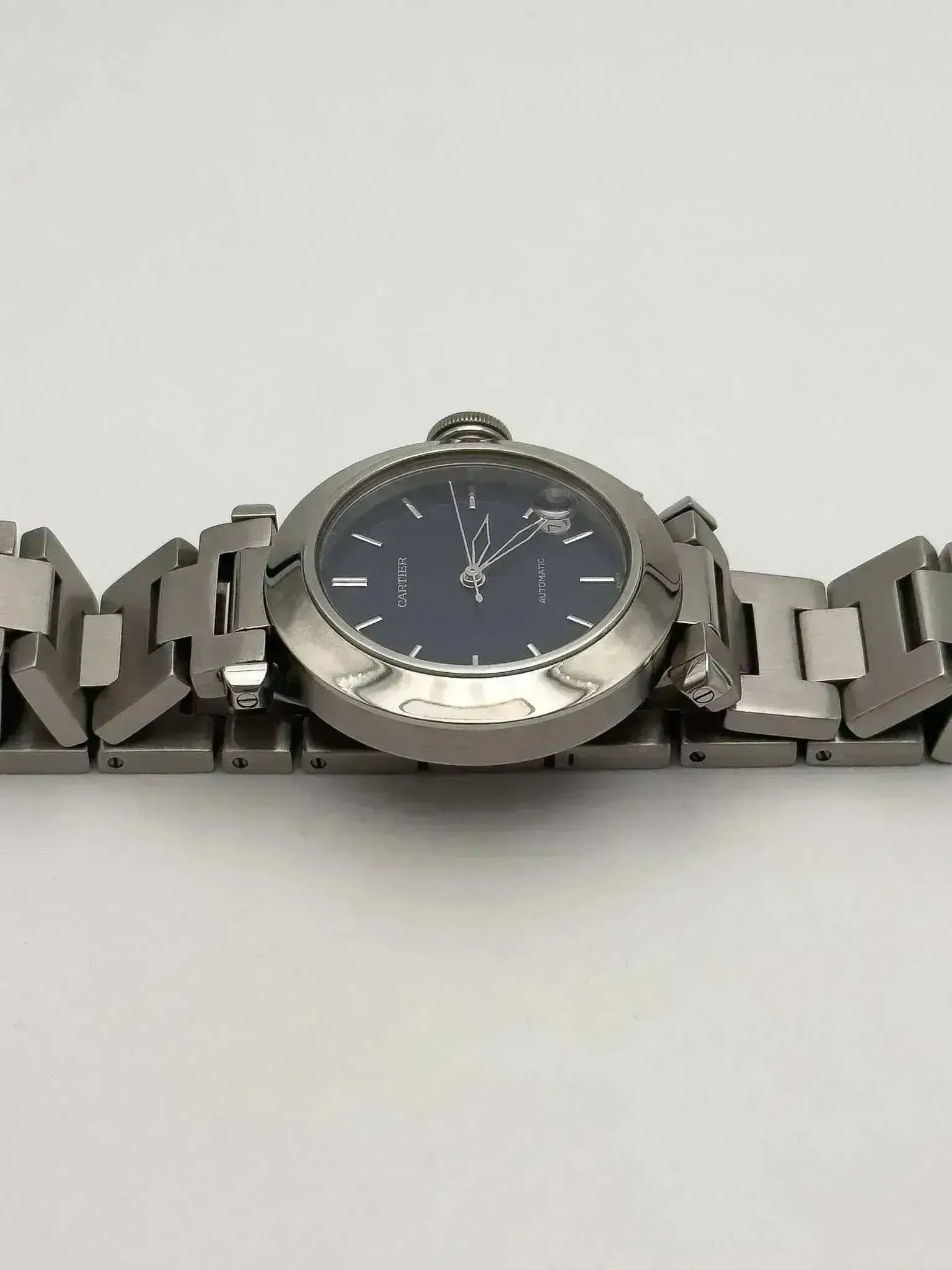 Cartier - Pasha date Bleu nuit - boîte - 2000s - Atelier Victor