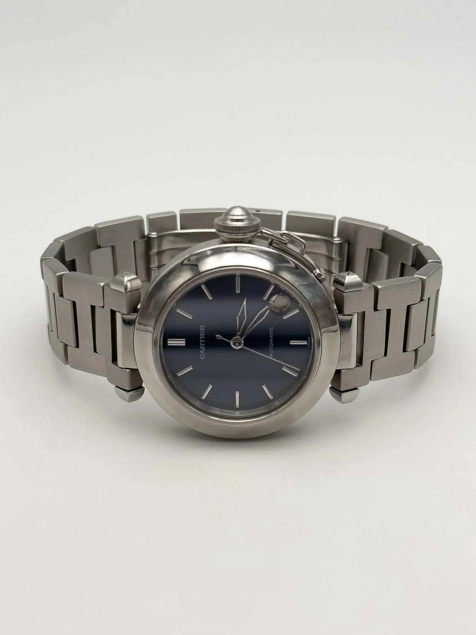 Cartier - Pasha date Bleu nuit - boîte - 2000s - Atelier Victor Paris - Vintage Watch Shop Dubai
