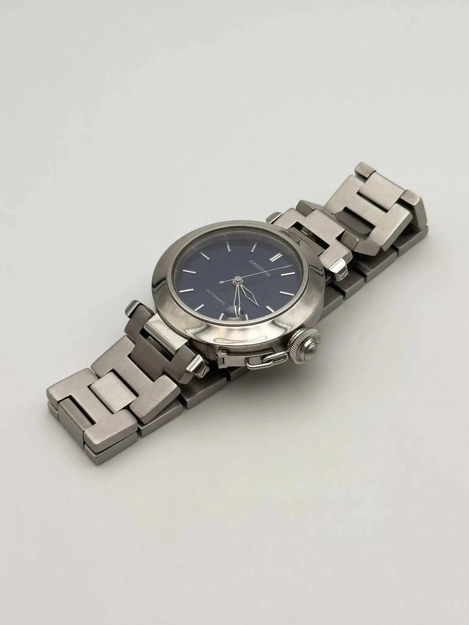 Cartier - Pasha date Bleu nuit - boîte - 2000s - Atelier Victor Paris - Vintage Watch Shop Dubai