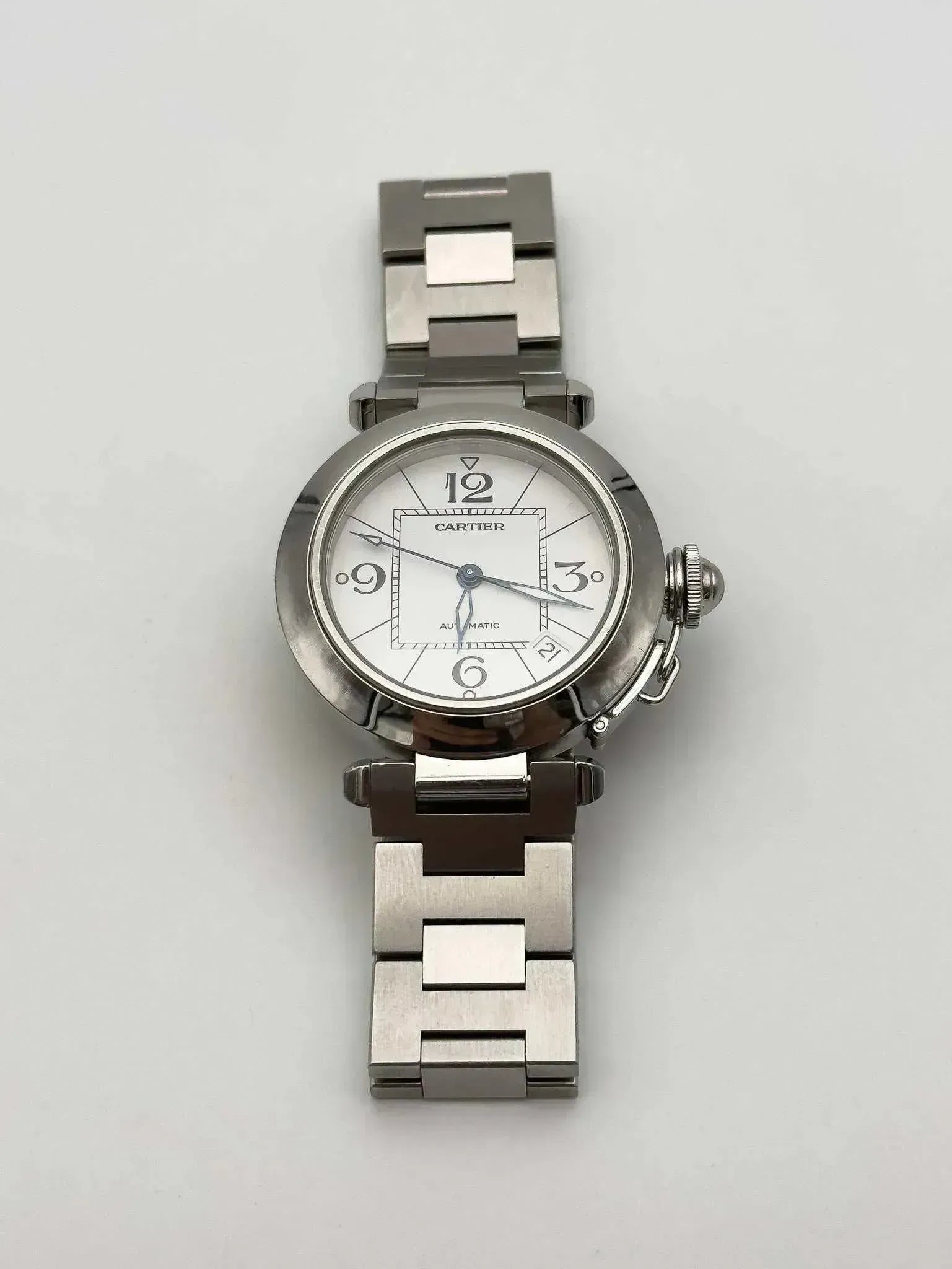 Cartier - Pasha Date cadran blanc - full set - 2009 - Atelier Victor