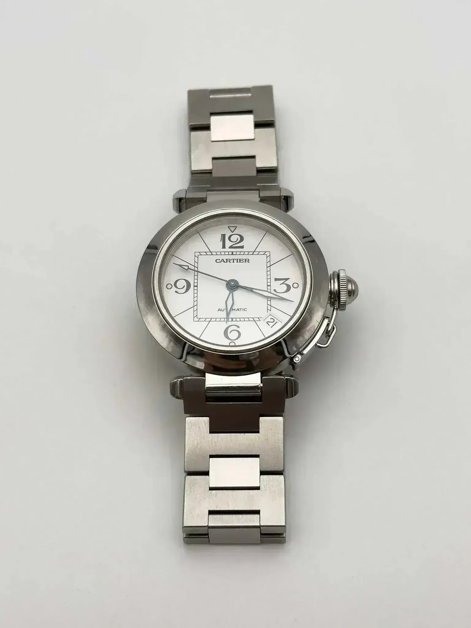 Cartier - Pasha Date cadran blanc - full set - 2009 - Atelier Victor