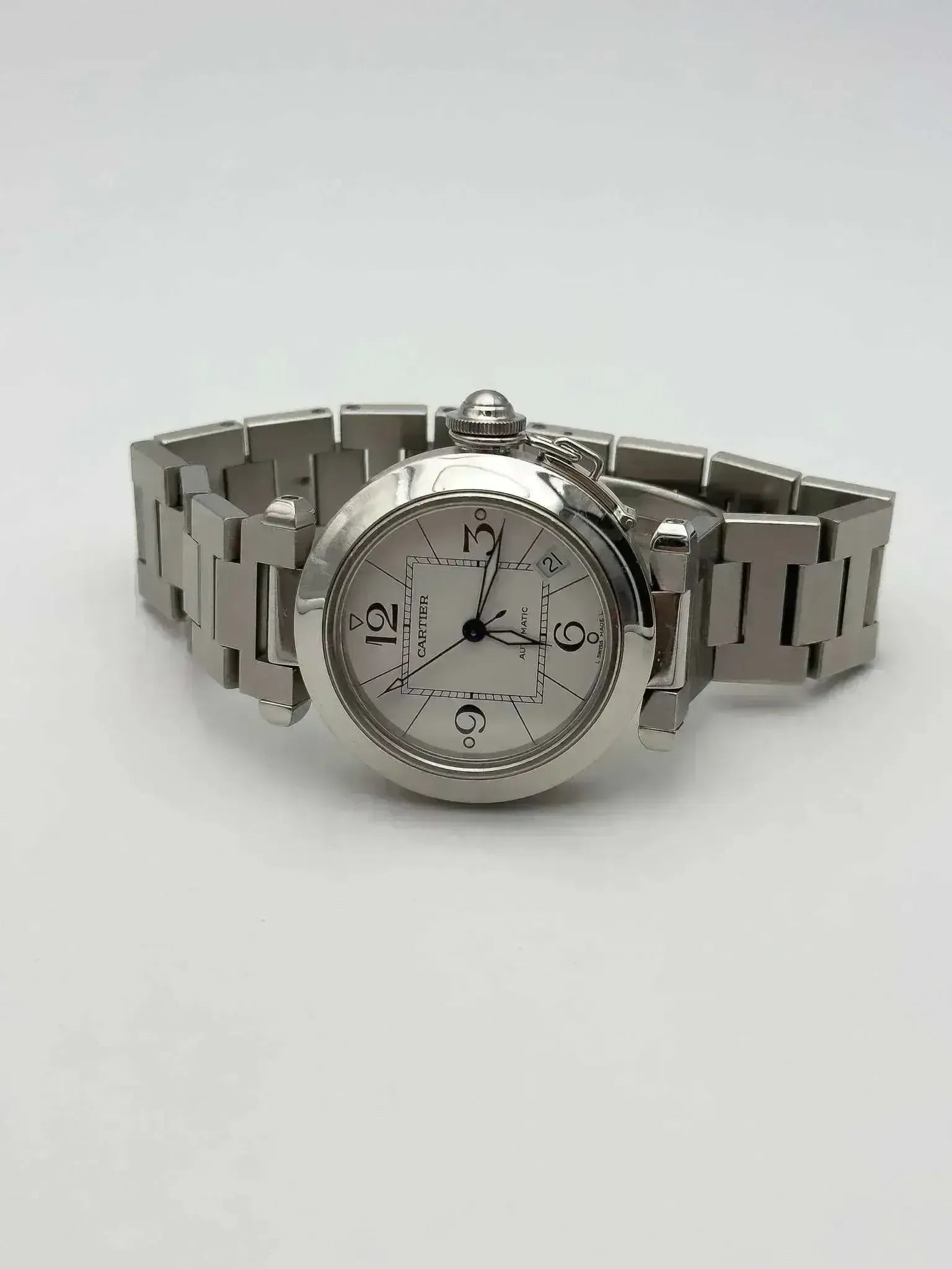 Cartier - Pasha Date cadran blanc - full set - 2009 - Atelier Victor