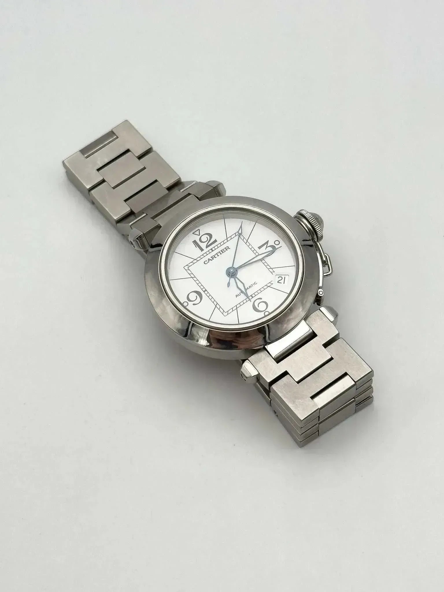 Cartier - Pasha Date cadran blanc - full set - 2009 - Atelier Victor