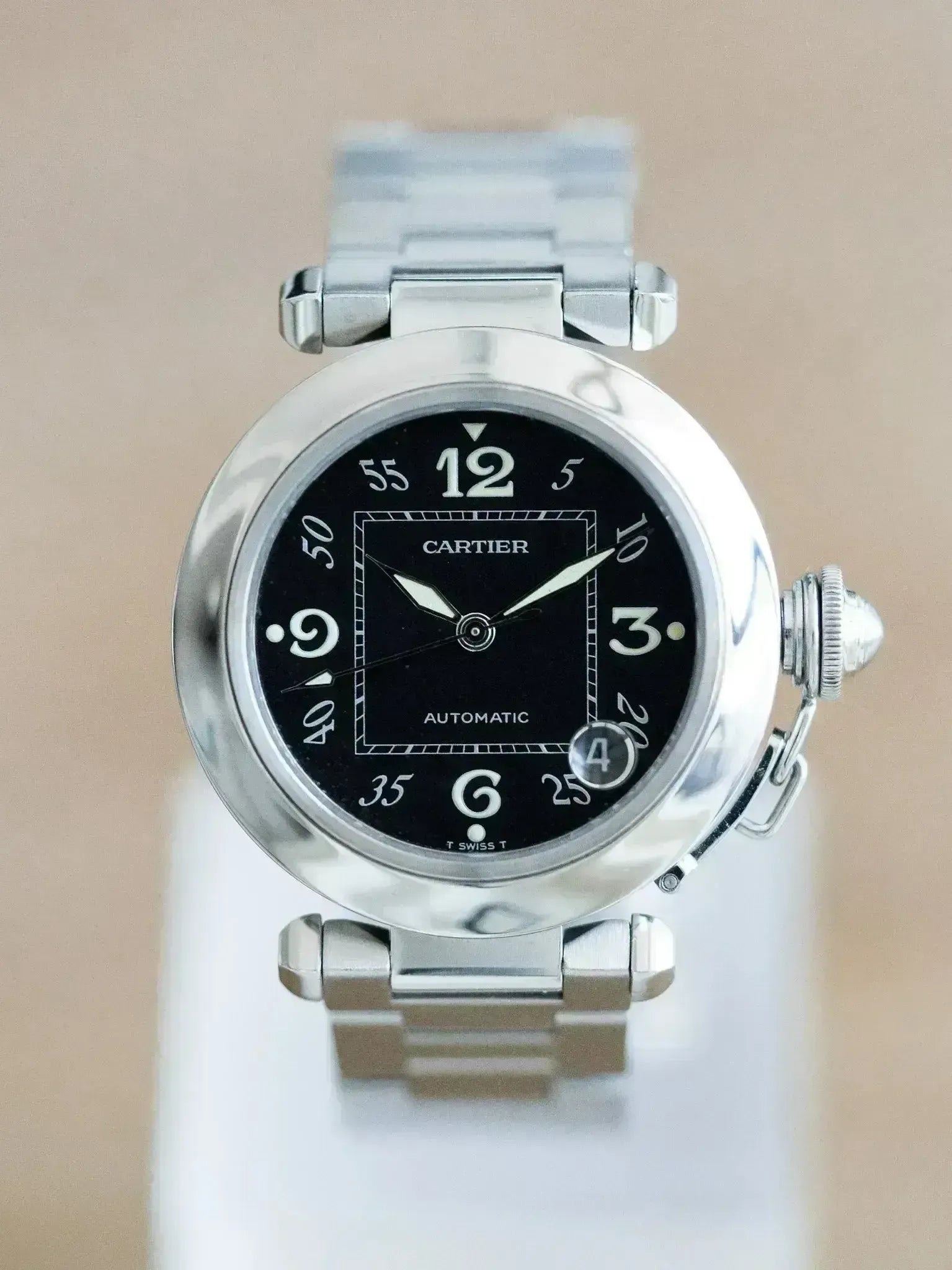 Cartier - Pasha Date Noir - 2000s - Atelier Victor