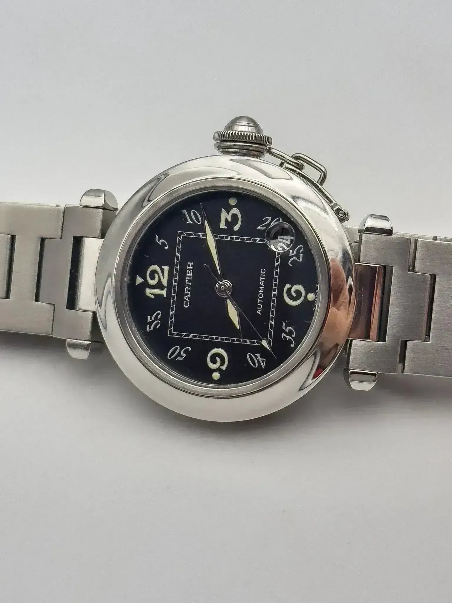 Cartier - Pasha Date Noir - 2000s - Atelier Victor