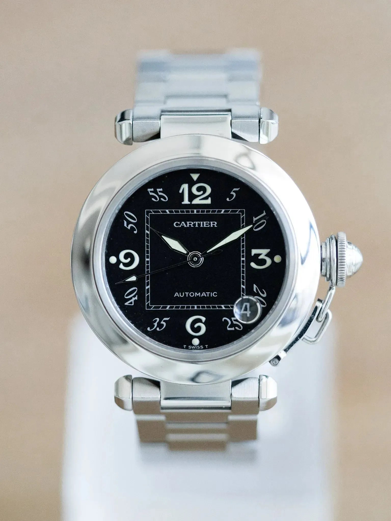 Cartier - Pasha Date Noir - 2000s - Atelier Victor