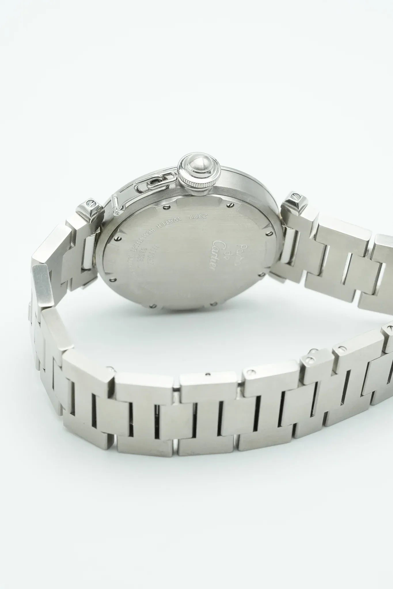 Cartier - Pasha GMT 35mm Cadran Argent - 2000s - Atelier Victor - Vintage Shop