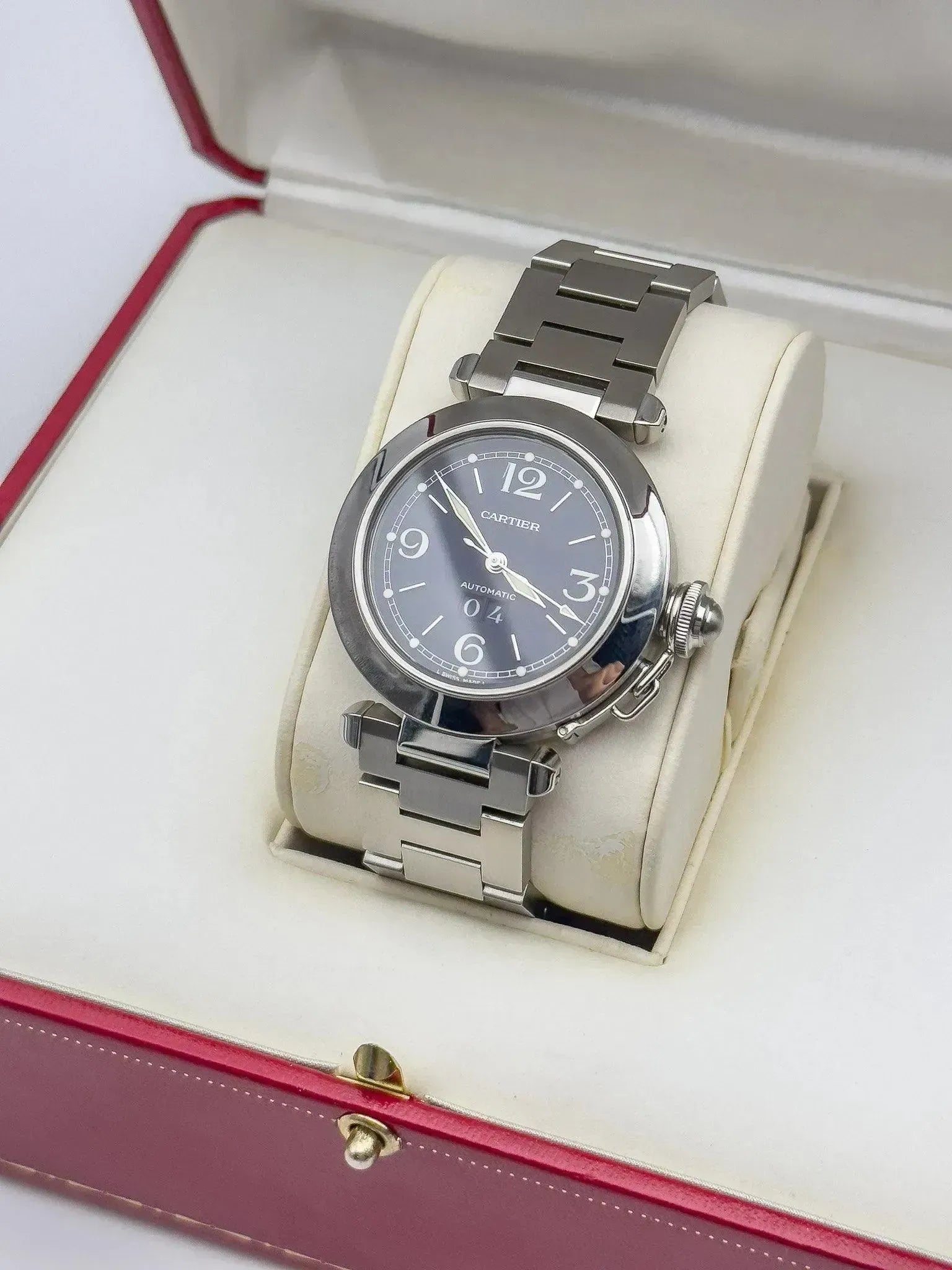 Cartier - Pasha Grande Date Bleu - full set - 2000s - Atelier Victor