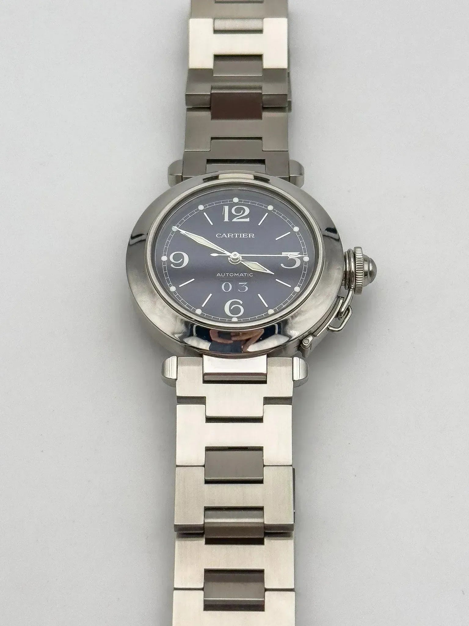 Cartier - Pasha Grande Date Bleu - full set - 2000s - Atelier Victor