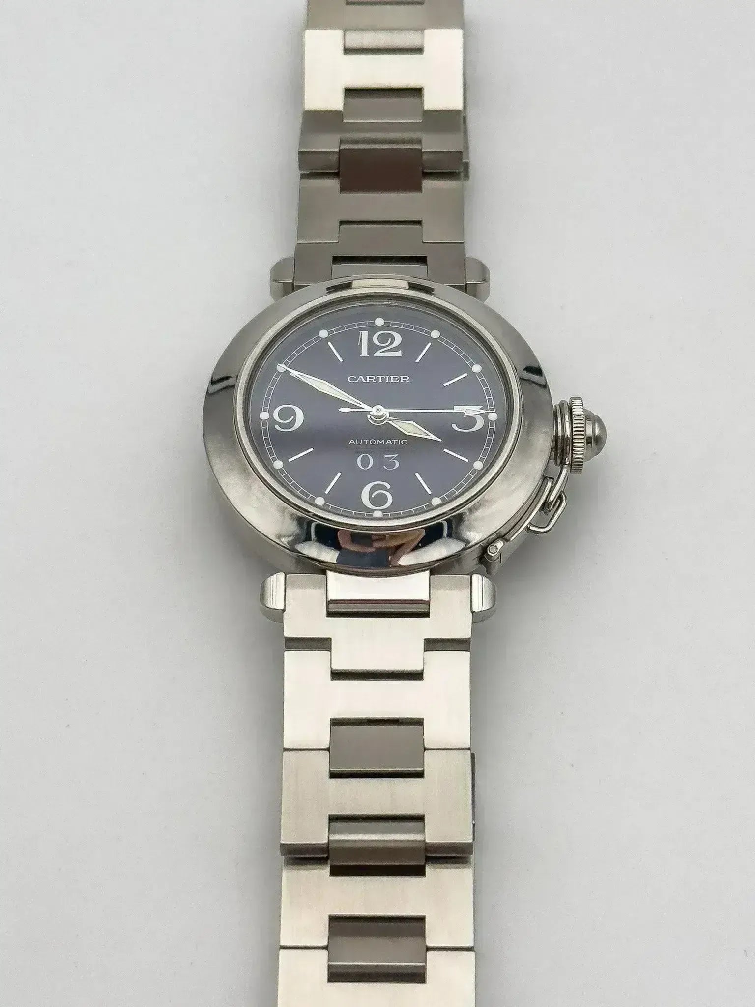Cartier - Pasha Grande Date Bleu - full set - 2000s - Atelier Victor