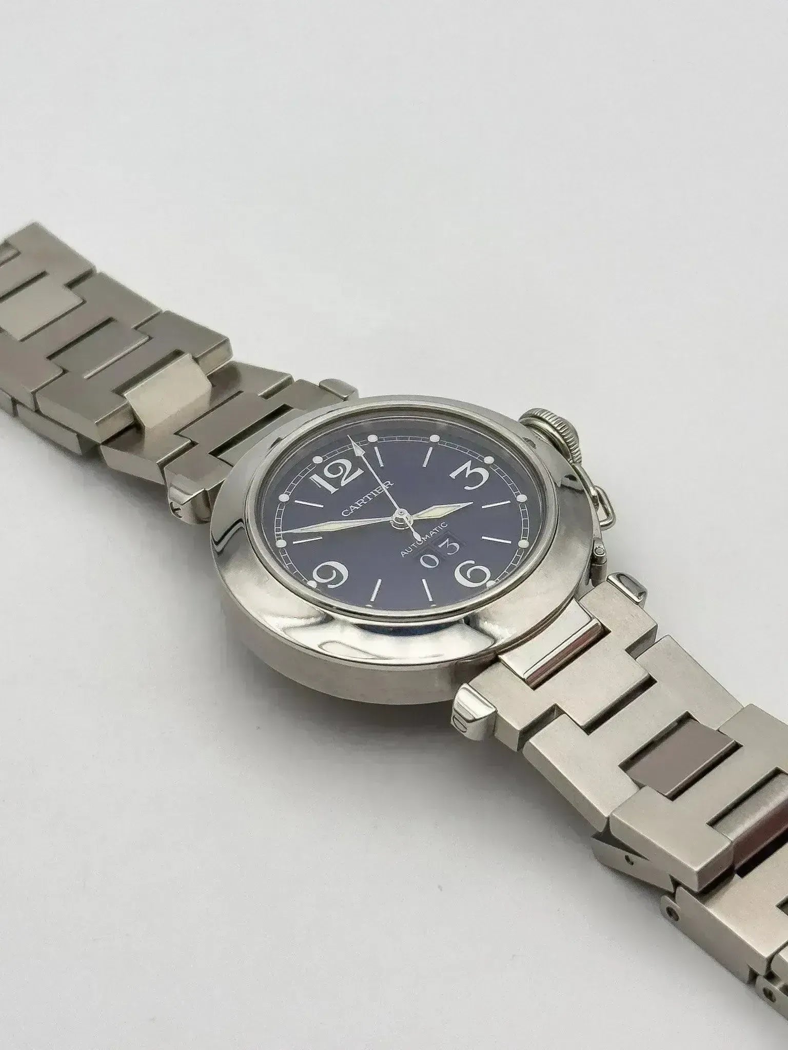 Cartier - Pasha Grande Date Bleu - full set - 2000s - Atelier Victor