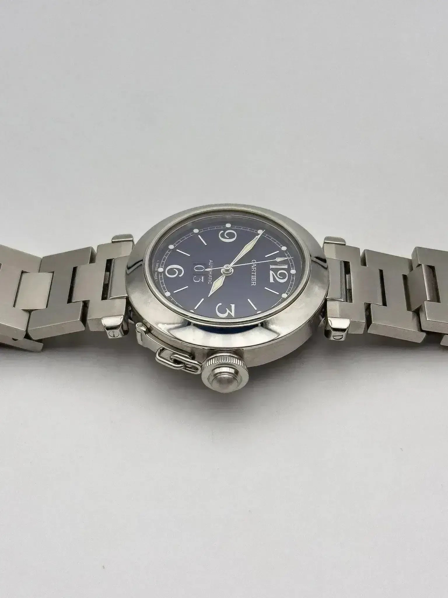 Cartier - Pasha Grande Date Bleu - full set - 2000s - Atelier Victor