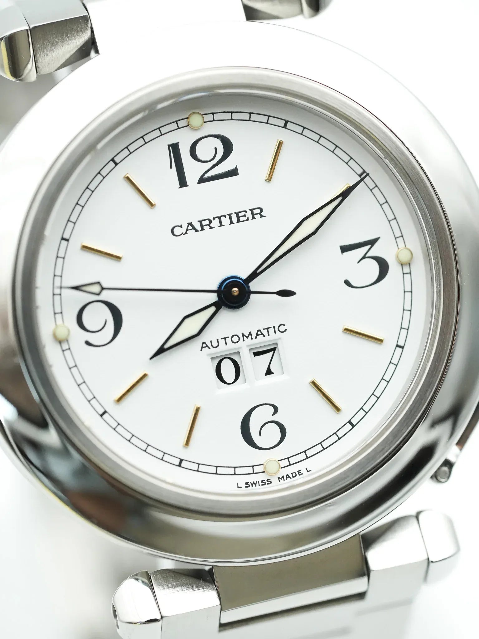 Cartier - Pasha Grande Date Cadran Blanc - 2000s - Atelier Victor