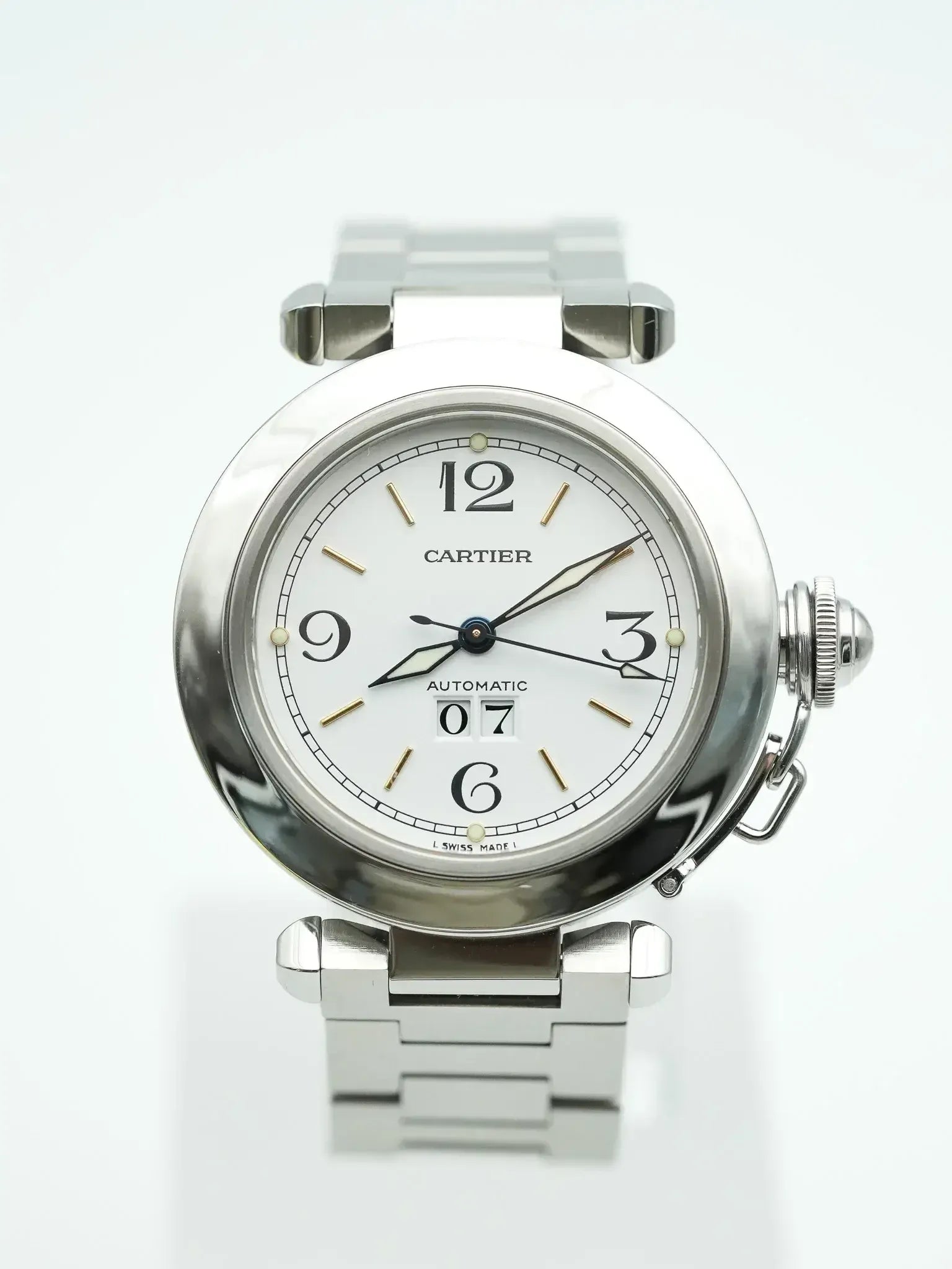 Cartier - Pasha Grande Date Cadran Blanc - 2000s - Atelier Victor