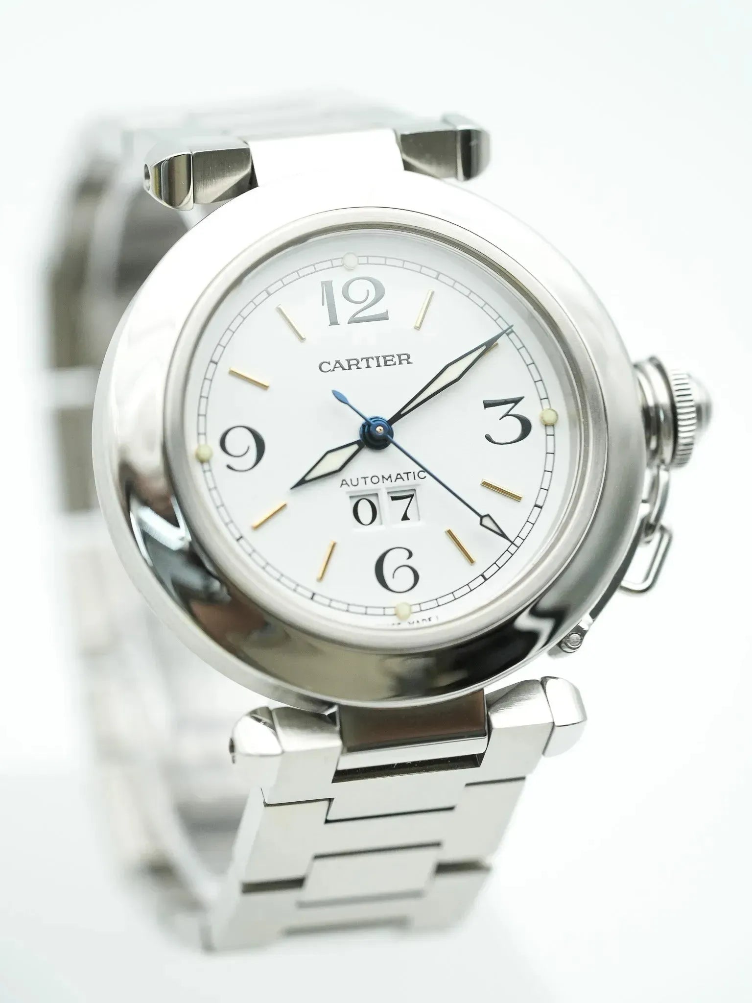 Cartier - Pasha Grande Date Cadran Blanc - 2000s - Atelier Victor