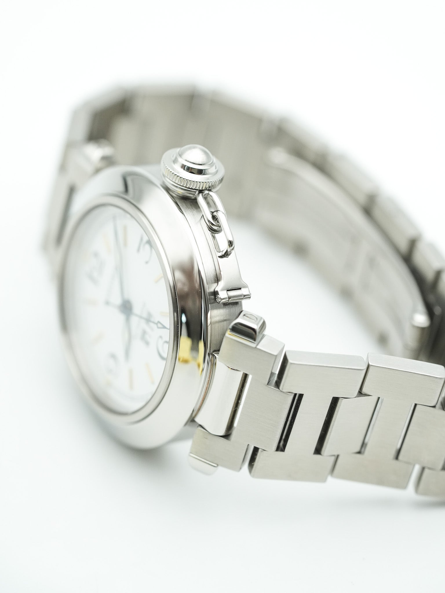 Cartier - Pasha Grande Date Cadran Blanc - 2000s - Atelier Victor - Vintage Shop