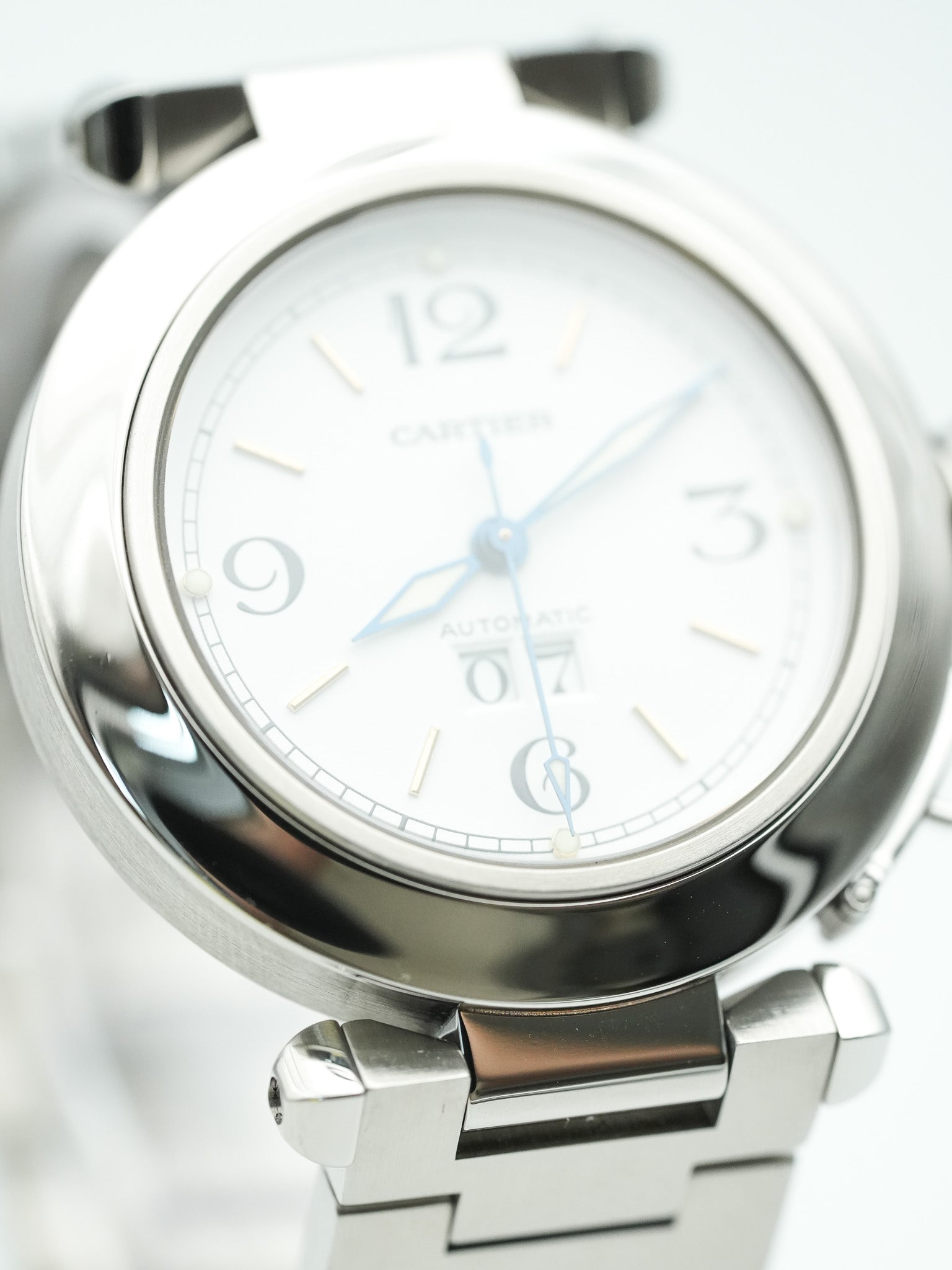 Cartier - Pasha Grande Date Cadran Blanc - 2000s - Atelier Victor - Vintage Shop