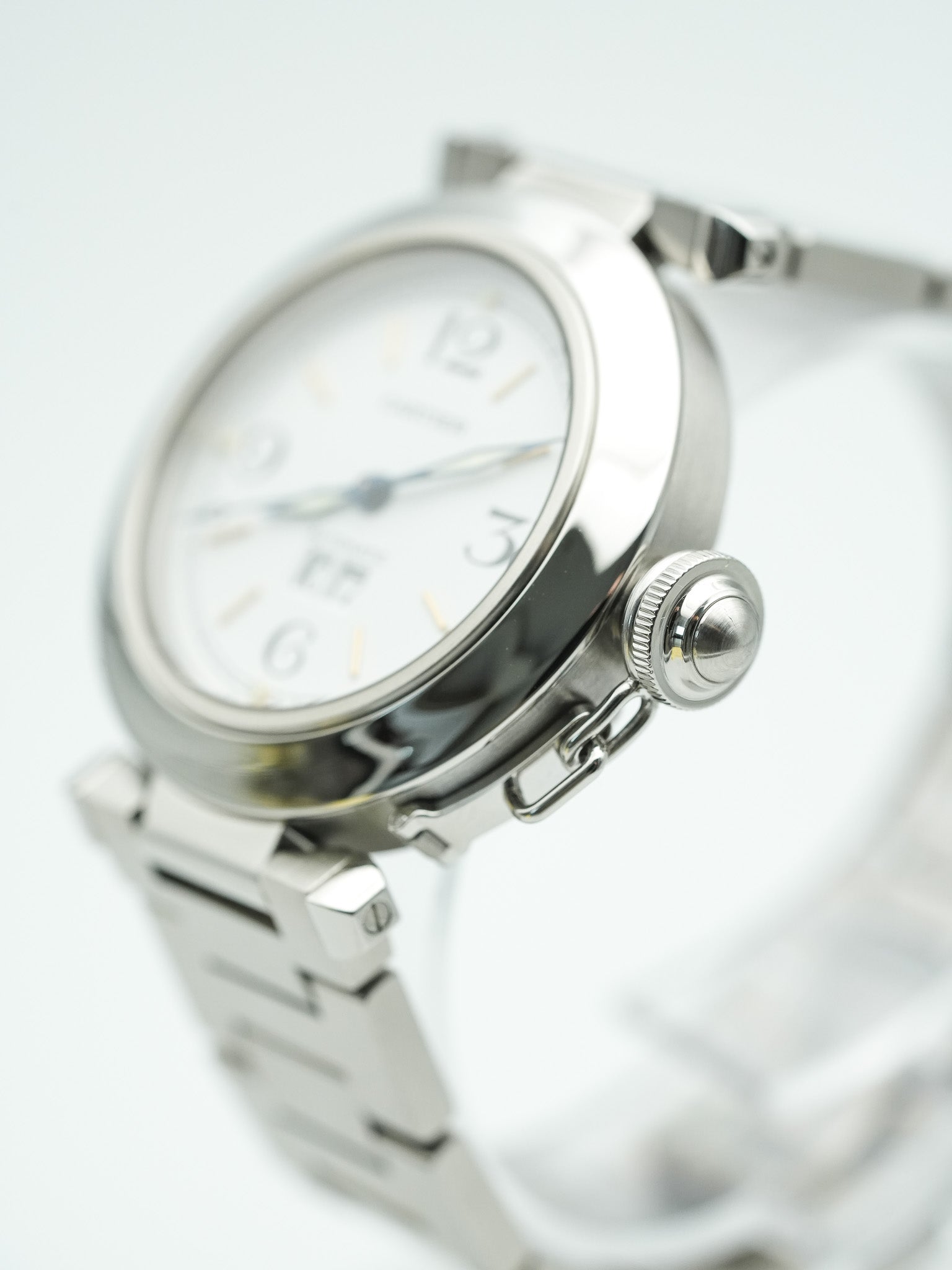 Cartier - Pasha Grande Date Cadran Blanc - 2000s - Atelier Victor - Vintage Shop