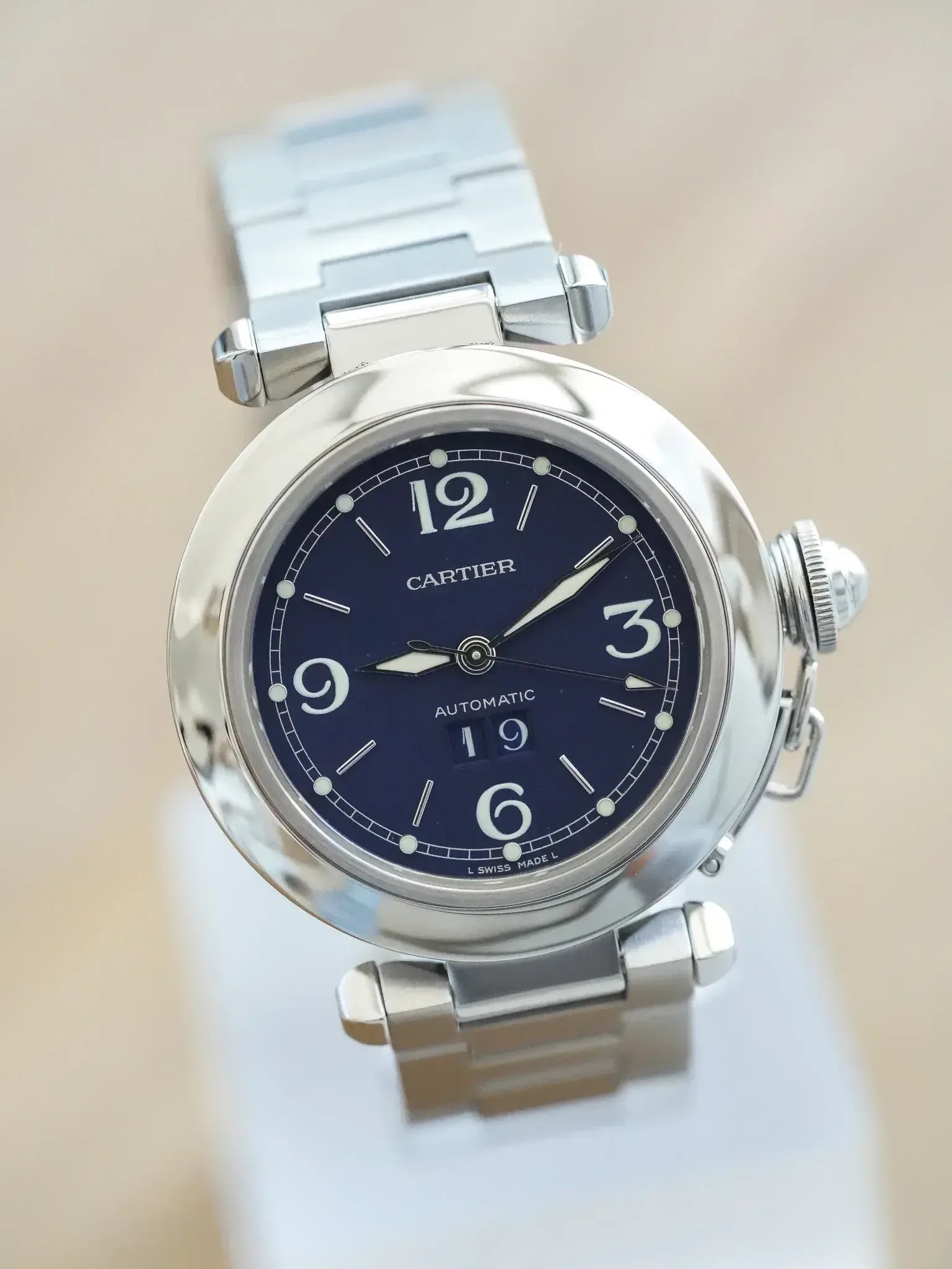Cartier - Pasha Grande Date Cadran Bleu - 2000s - Atelier Victor