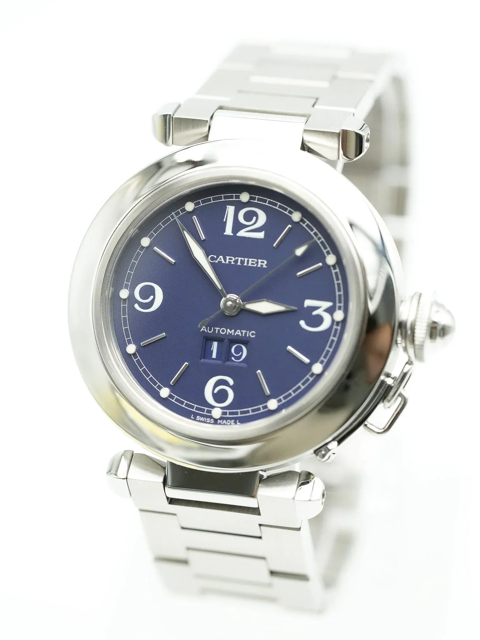 Cartier - Pasha Grande Date Cadran Bleu - 2000s - Atelier Victor - Vintage Shop
