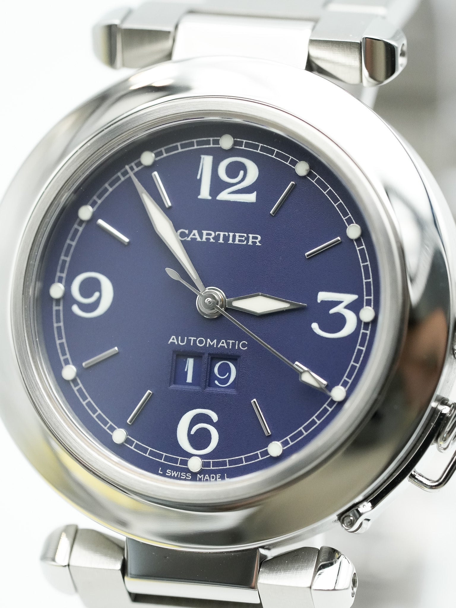 Cartier - Pasha Grande Date Cadran Bleu - 2000s - Atelier Victor - Vintage Shop