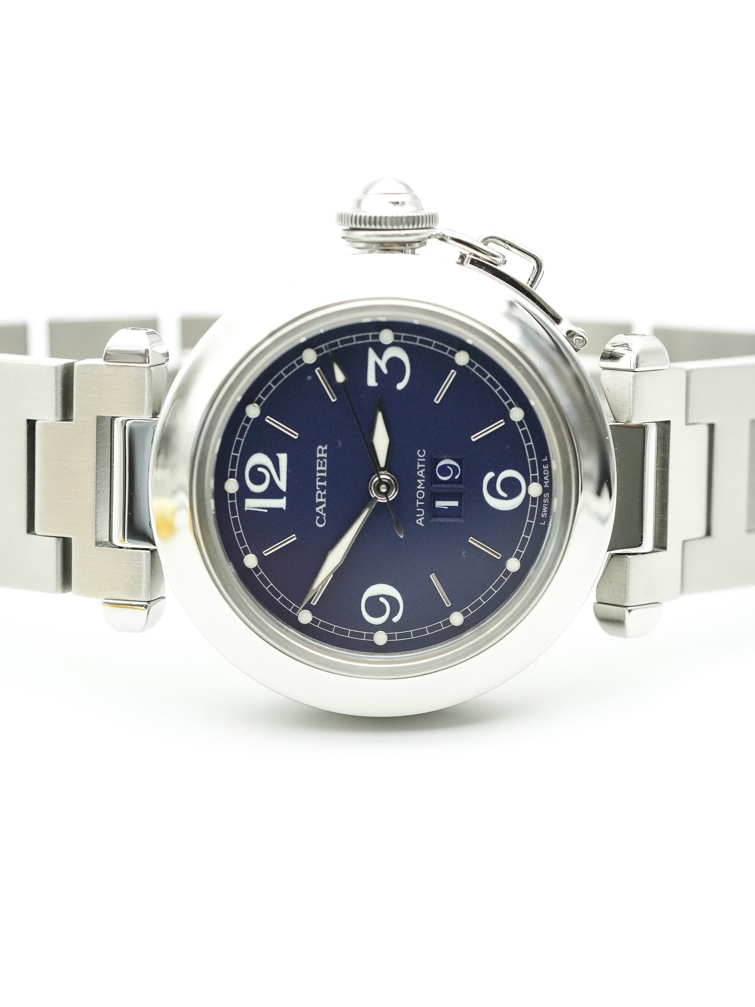 Cartier - Pasha Grande Date Cadran Bleu - 2000s - Atelier Victor - Vintage Shop