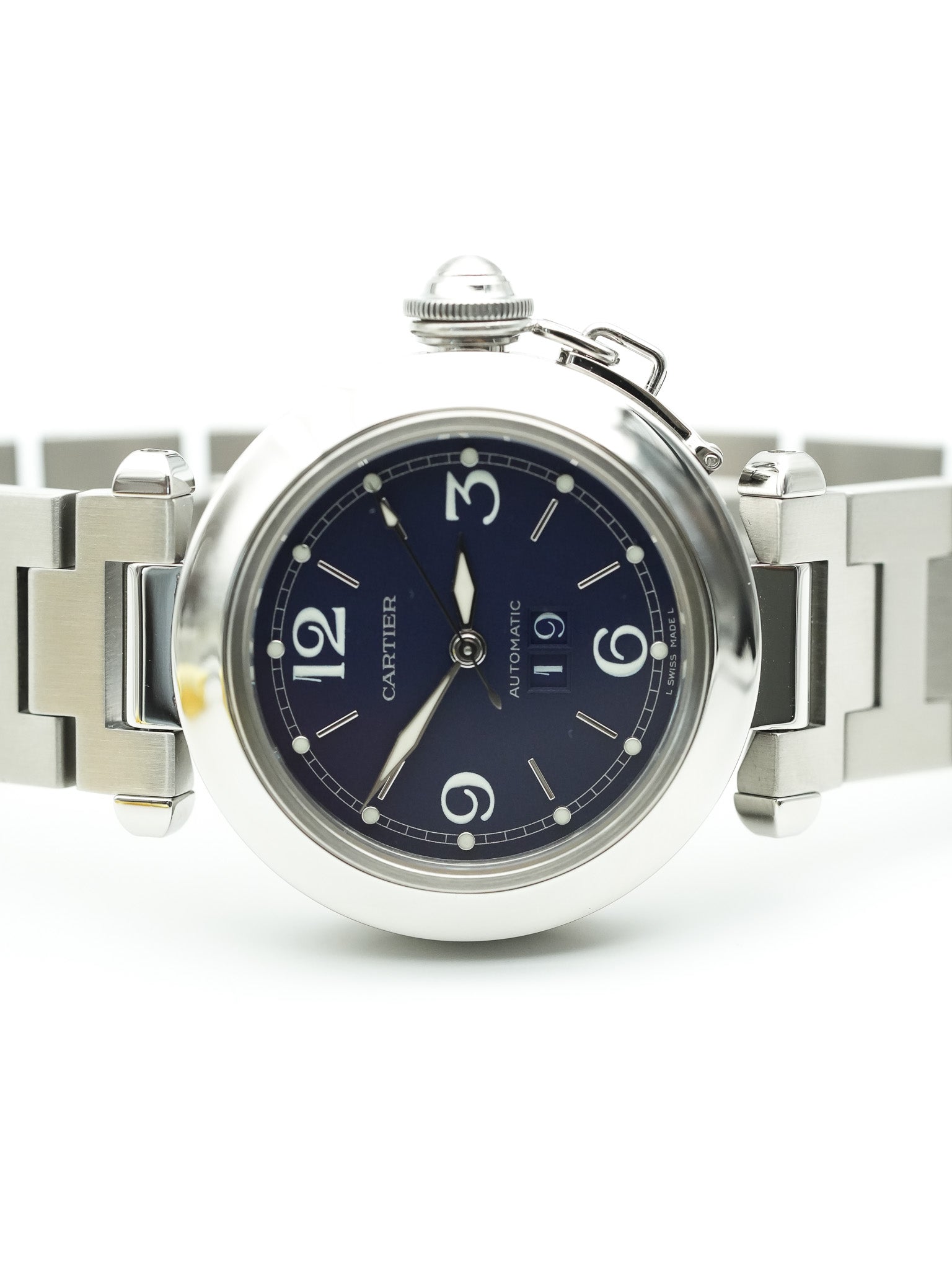 Cartier - Pasha Grande Date Cadran Bleu - 2000s - Atelier Victor - Vintage Shop