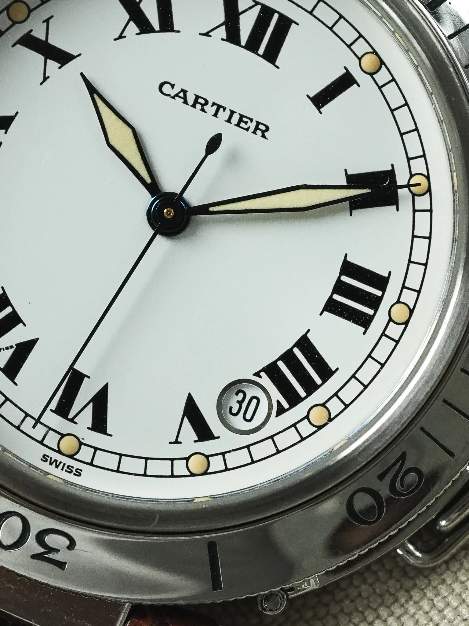 Cartier - Pasha R4020 38mm Cabochon bleu - 2000s - Atelier Victor
