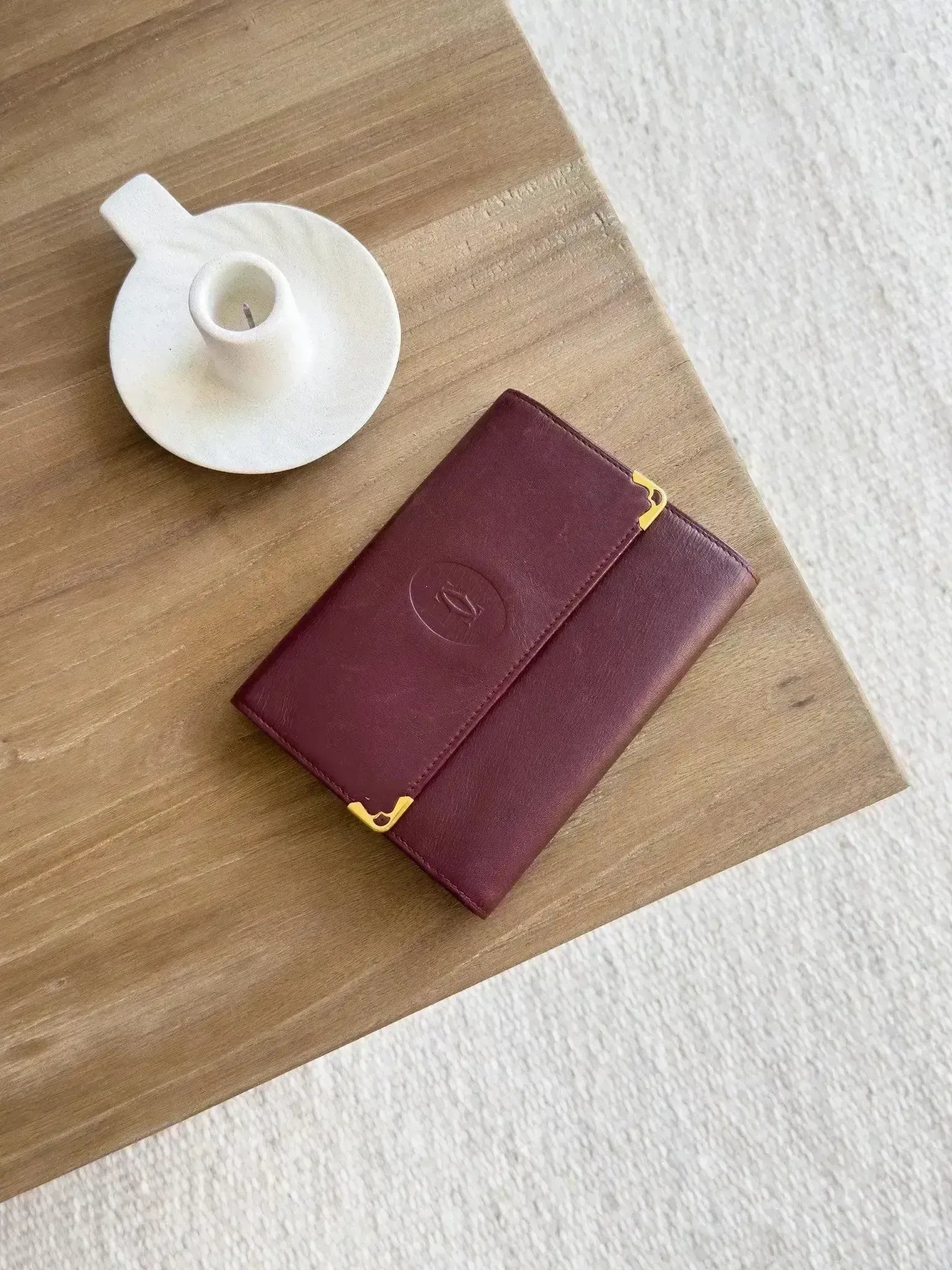 Cartier - Portefeuille cuir vintage large - Atelier Victor