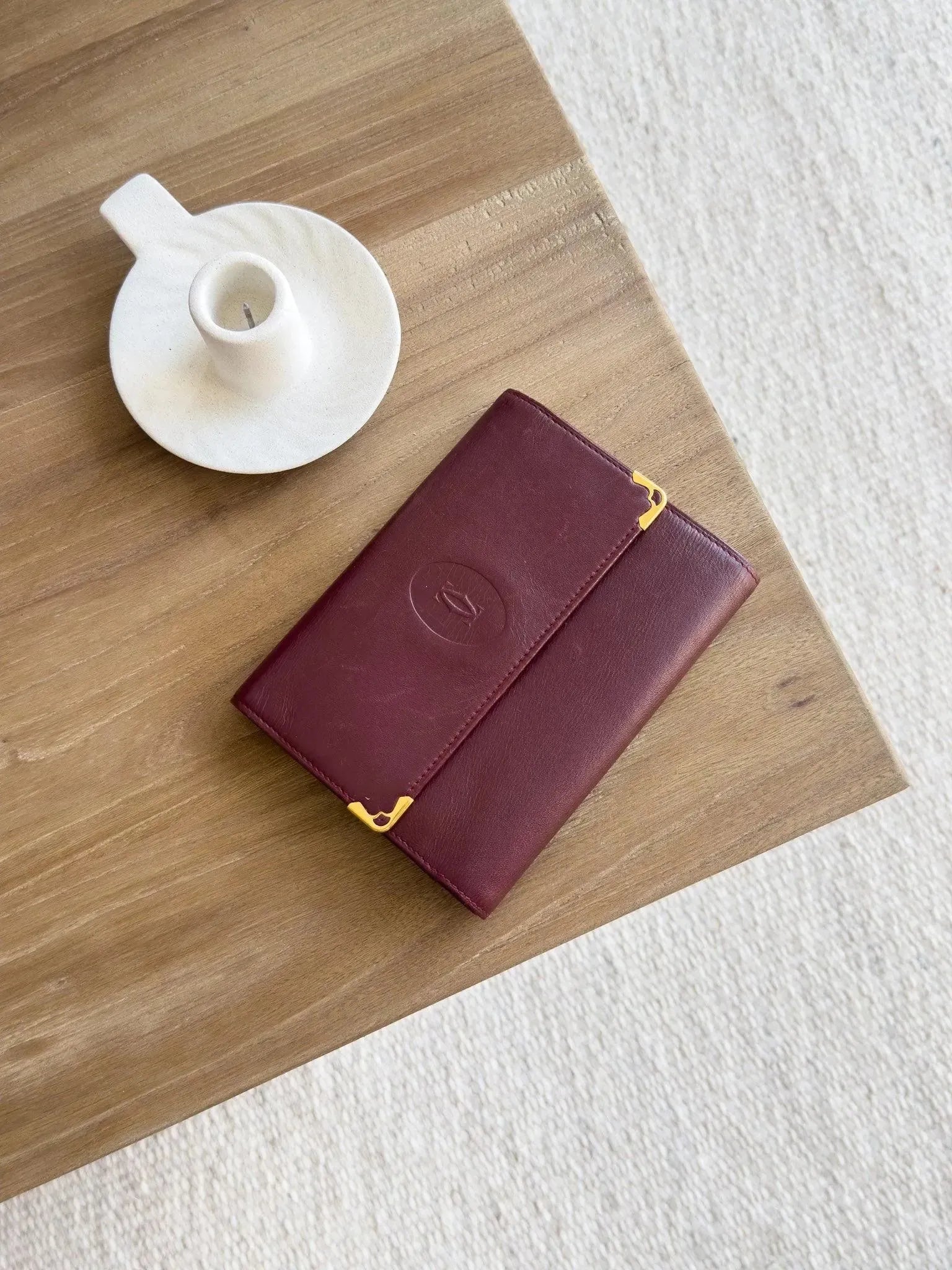 Cartier - Portefeuille cuir vintage large - Atelier Victor