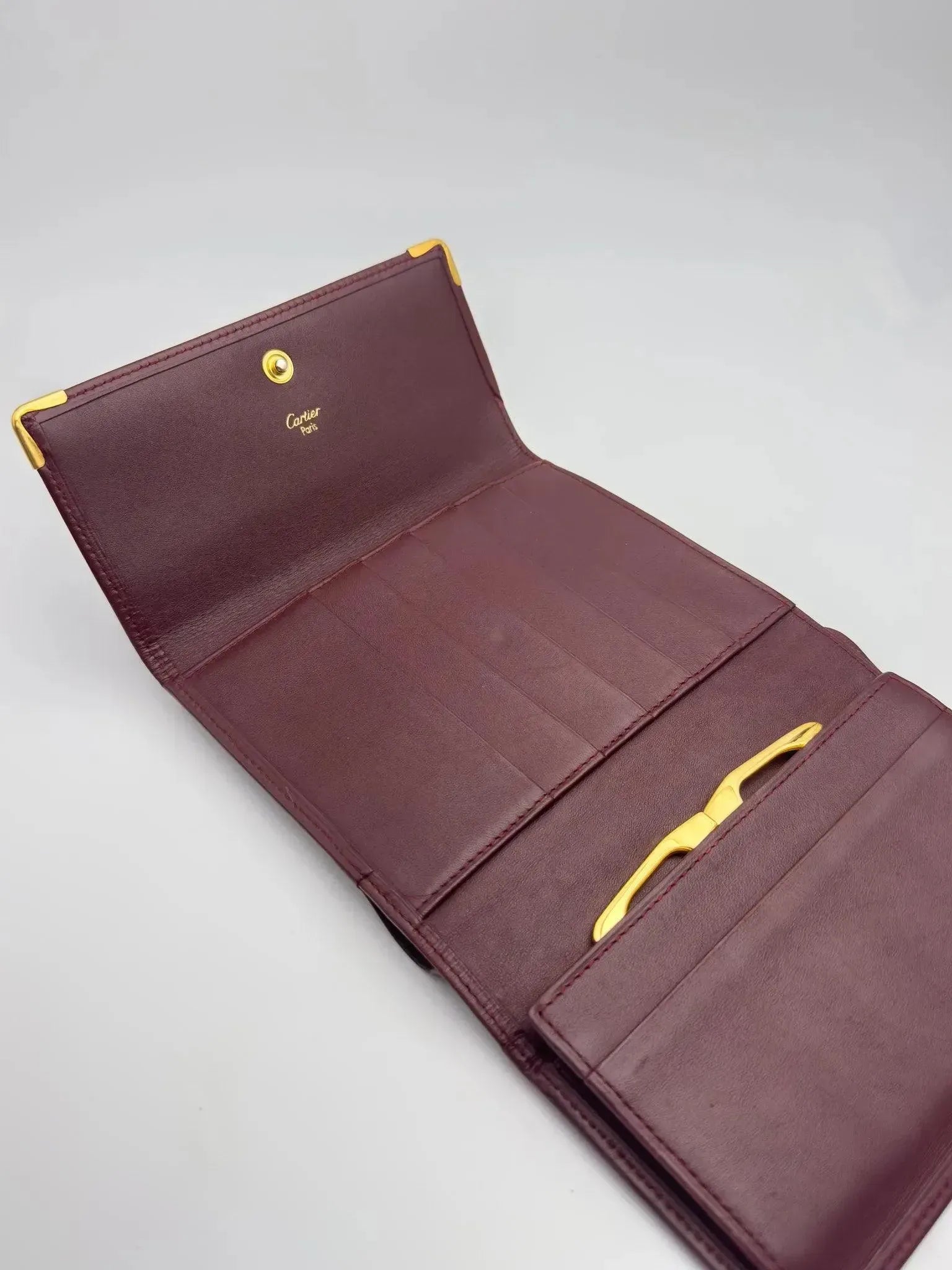 Cartier - Portefeuille cuir vintage large - Atelier Victor