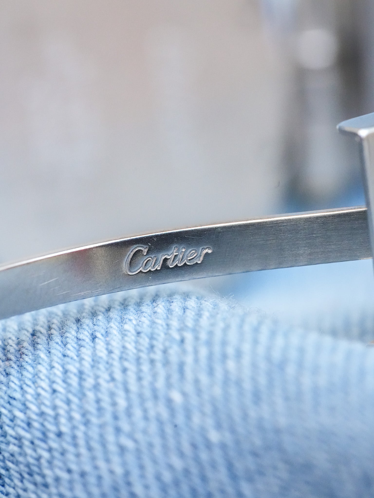 Cartier - Rare Santos Vendome Cadran gris reflet violet - 1980S - Atelier Victor - Vintage Shop