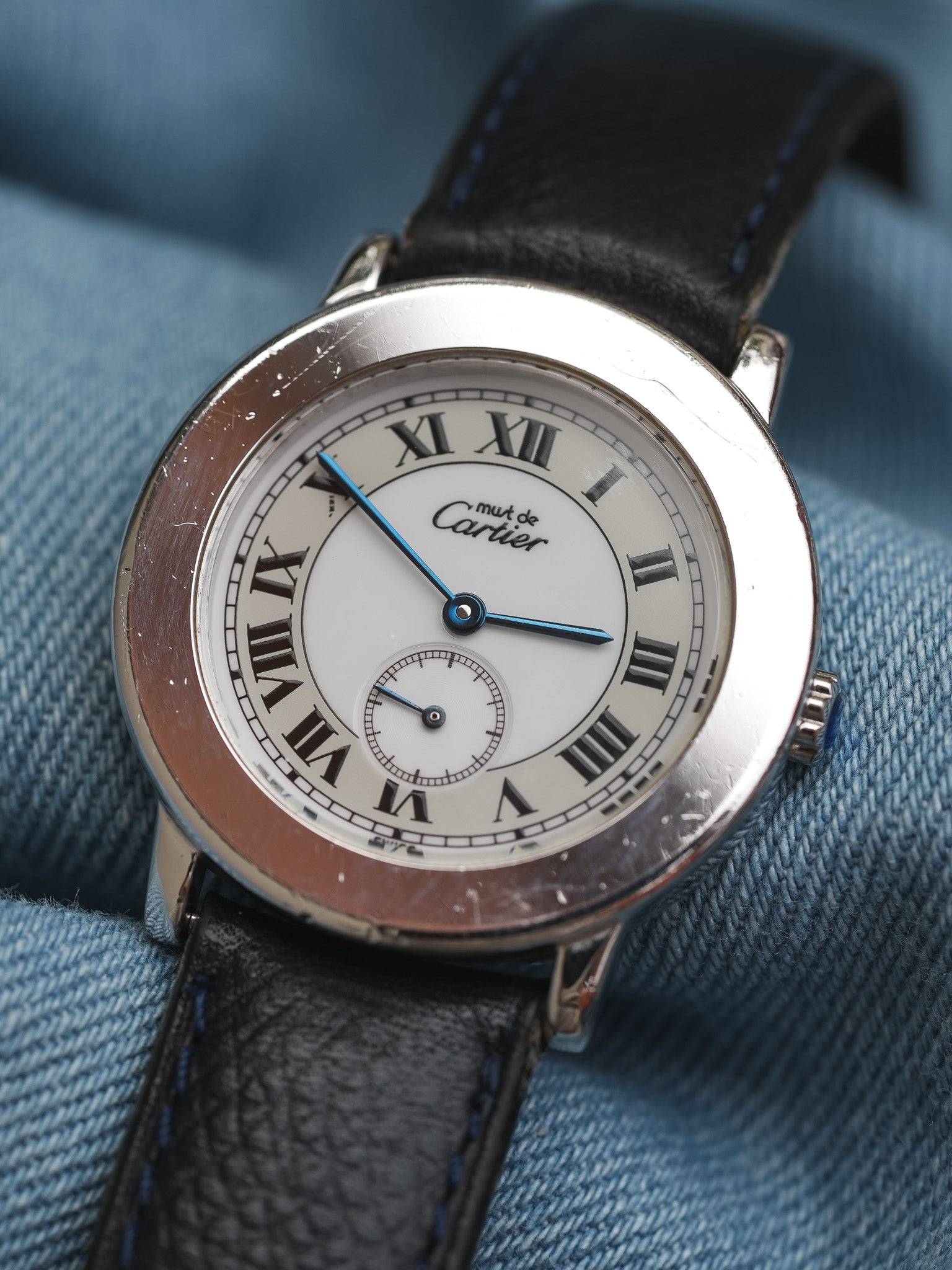 Cartier - Ronde acier 33mm - 2010s - Atelier Victor - Vintage Shop
