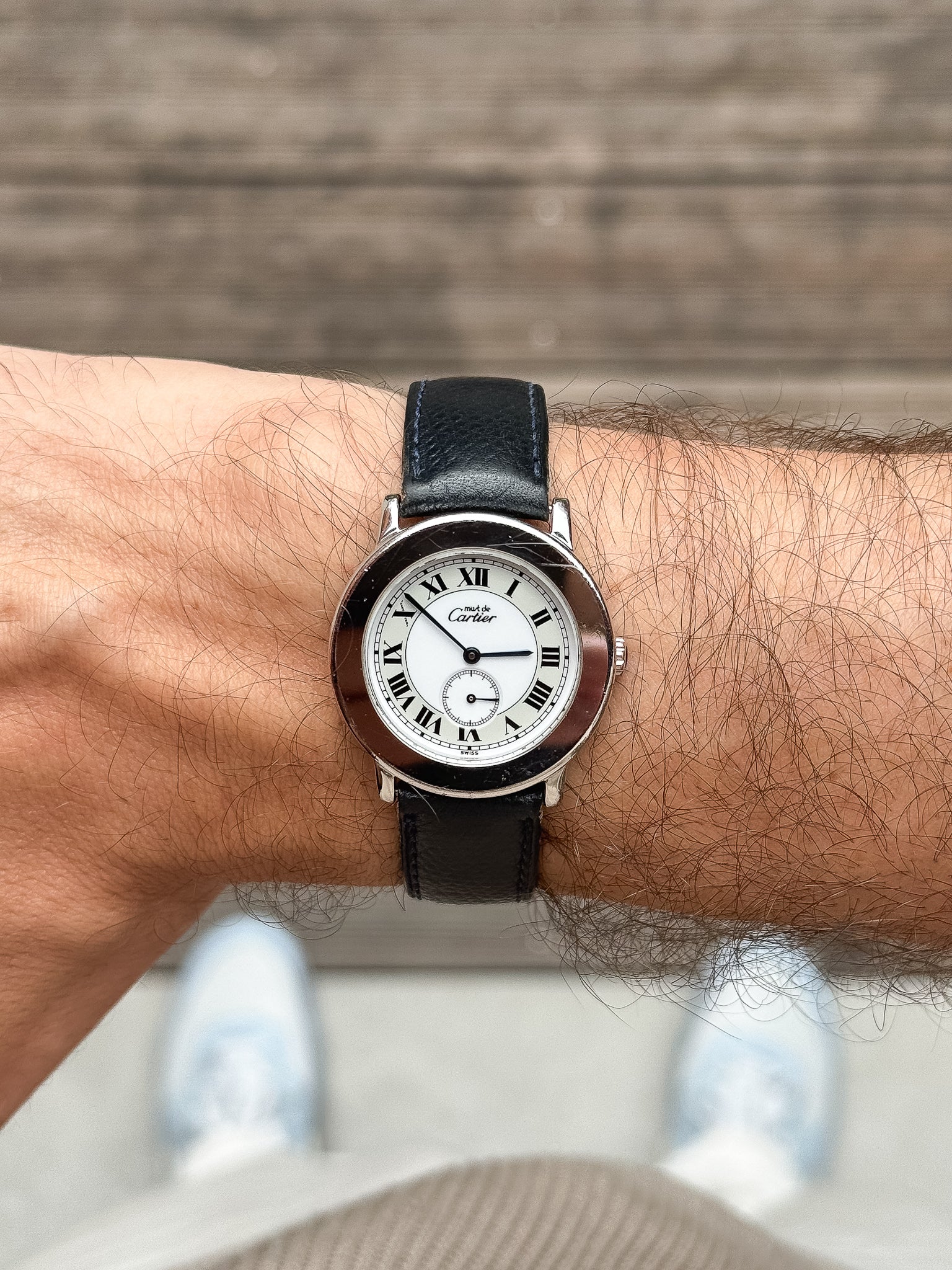 Cartier - Ronde acier 33mm - 2010s - Atelier Victor - Vintage Shop