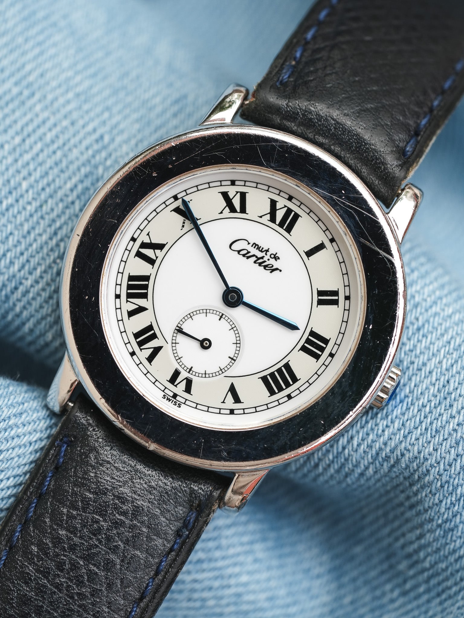 Cartier - Ronde acier 33mm - 2010s - Atelier Victor - Vintage Shop