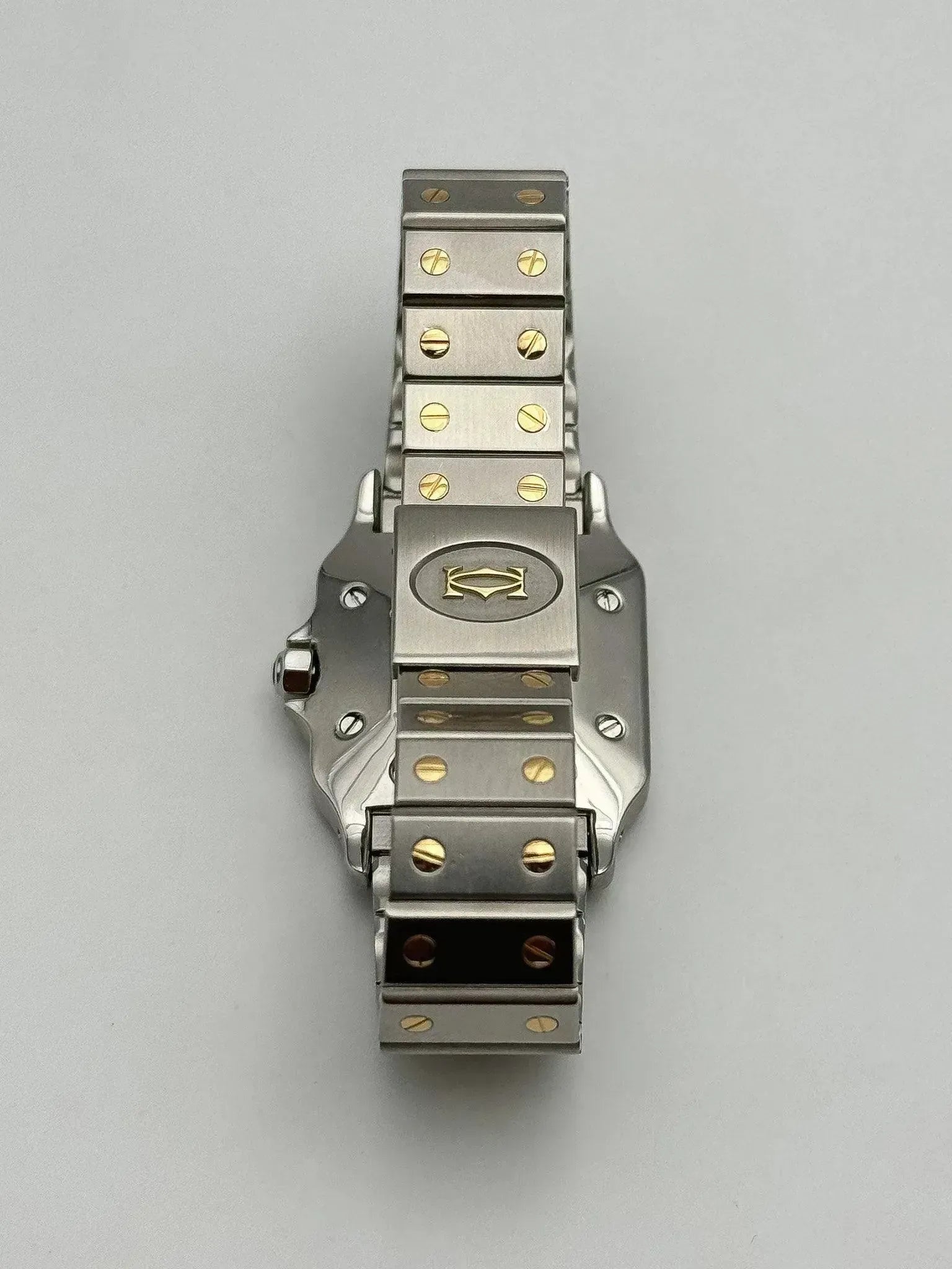 Cartier - Santos 2961 acier or 29mm auto - 1980s - Atelier Victor