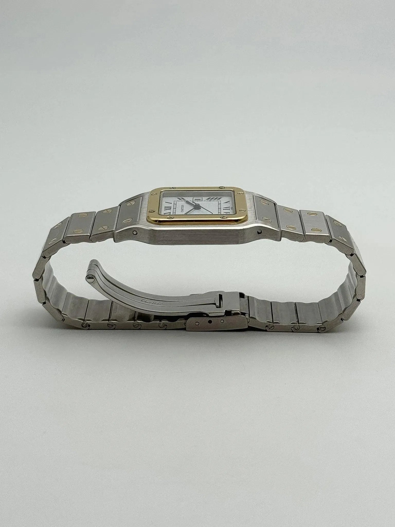 Cartier - Santos 2961 acier or 29mm auto - 1980s - Atelier Victor - Vintage Shop