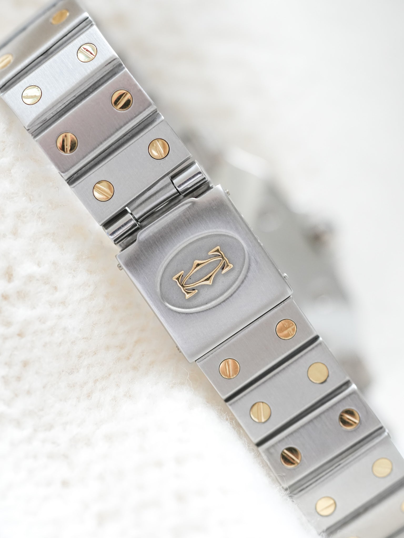 Cartier - Santos 2961 Acier Or Magnifique état - 1980s - Atelier Victor - Vintage Shop