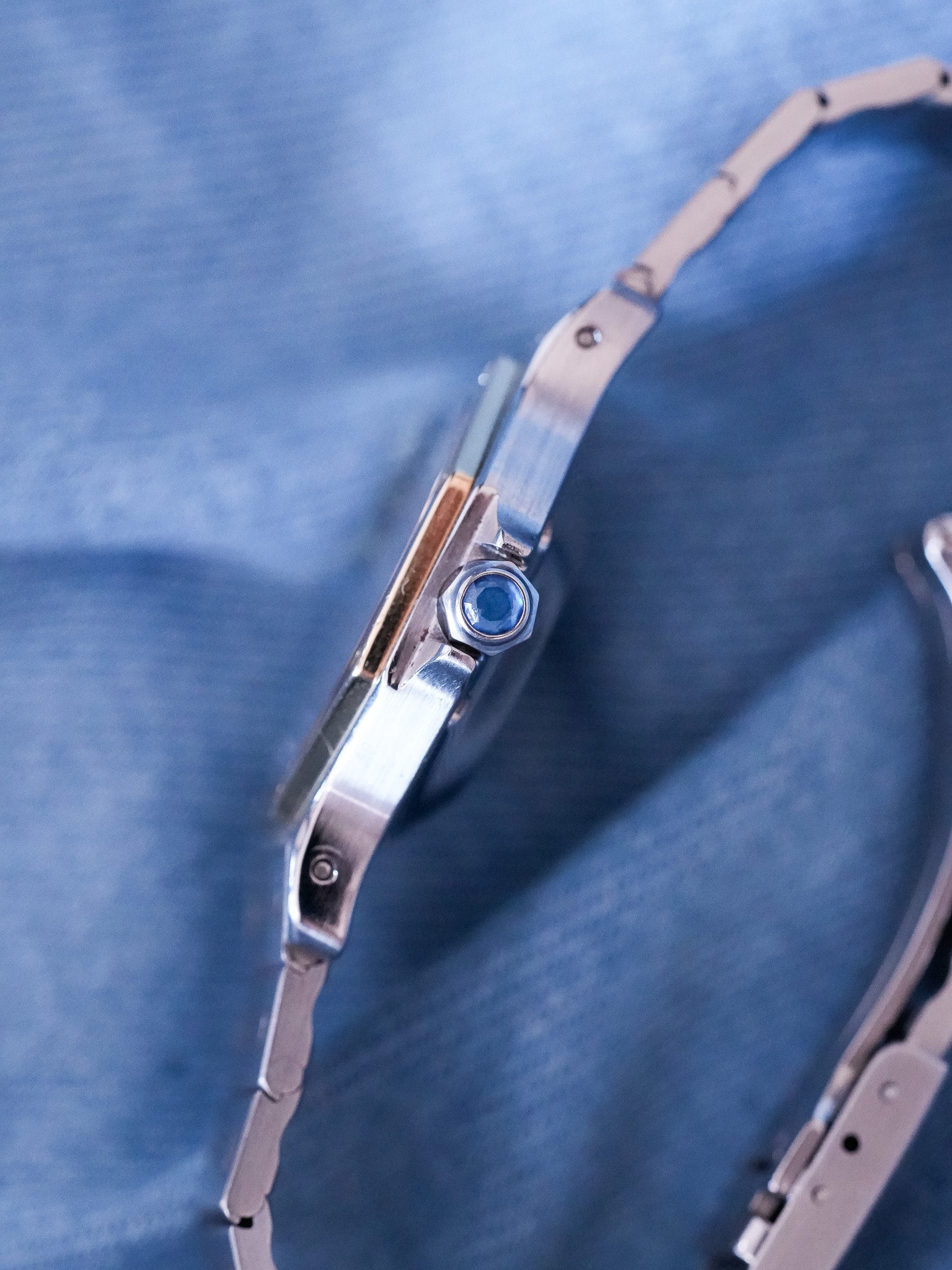 Cartier - Santos 2966 Octogonale Acier Or Grand Modèle Automatique - 1990s - Atelier Victor - Vintage Shop