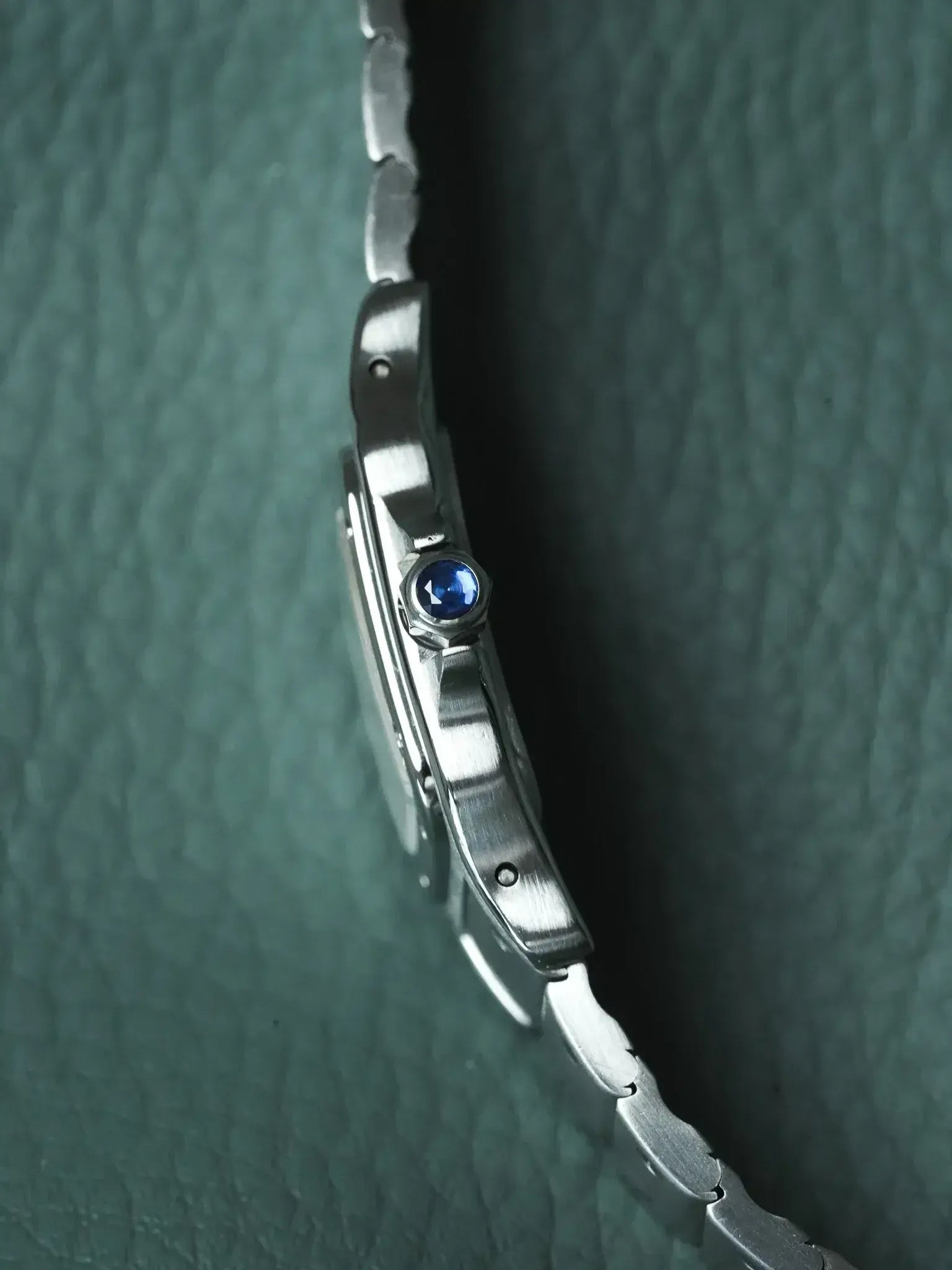 Cartier - Santos 9057 Acero números romanos azul 24mm - 1991