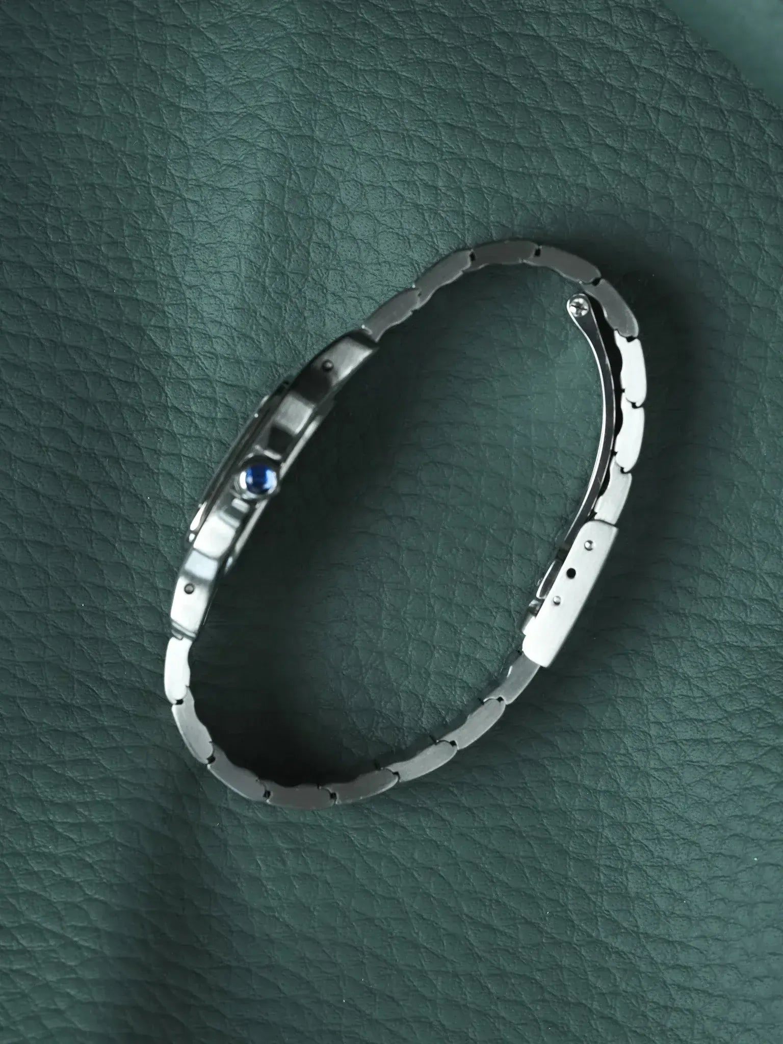 Cartier - Santos 9057 Acero números romanos azul 24mm - 1991