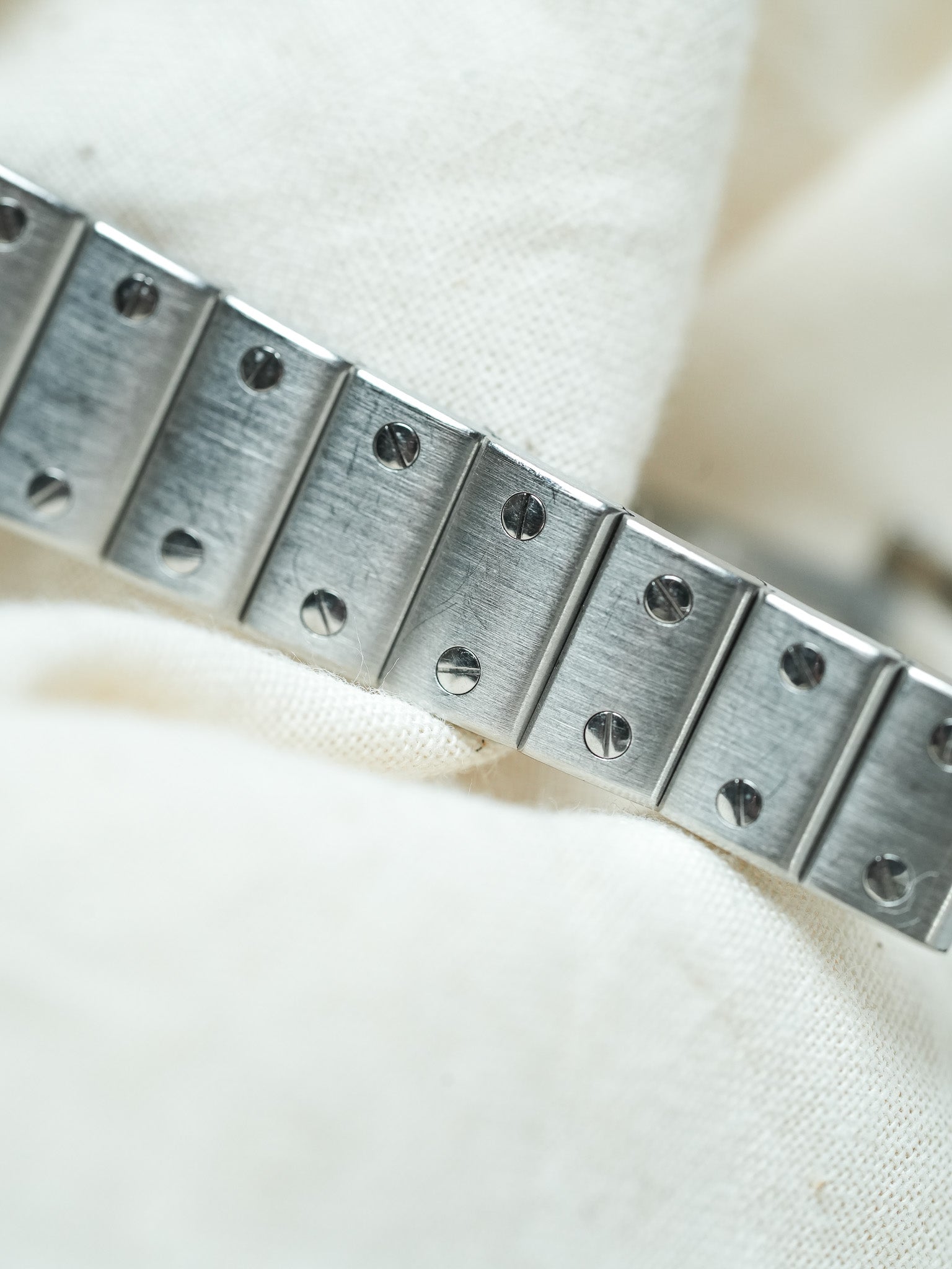 Cartier - Santos 9057 Acier chiffres romain bleu 24mm - Boite & Papier - 1991 - Atelier Victor - Vintage Shop