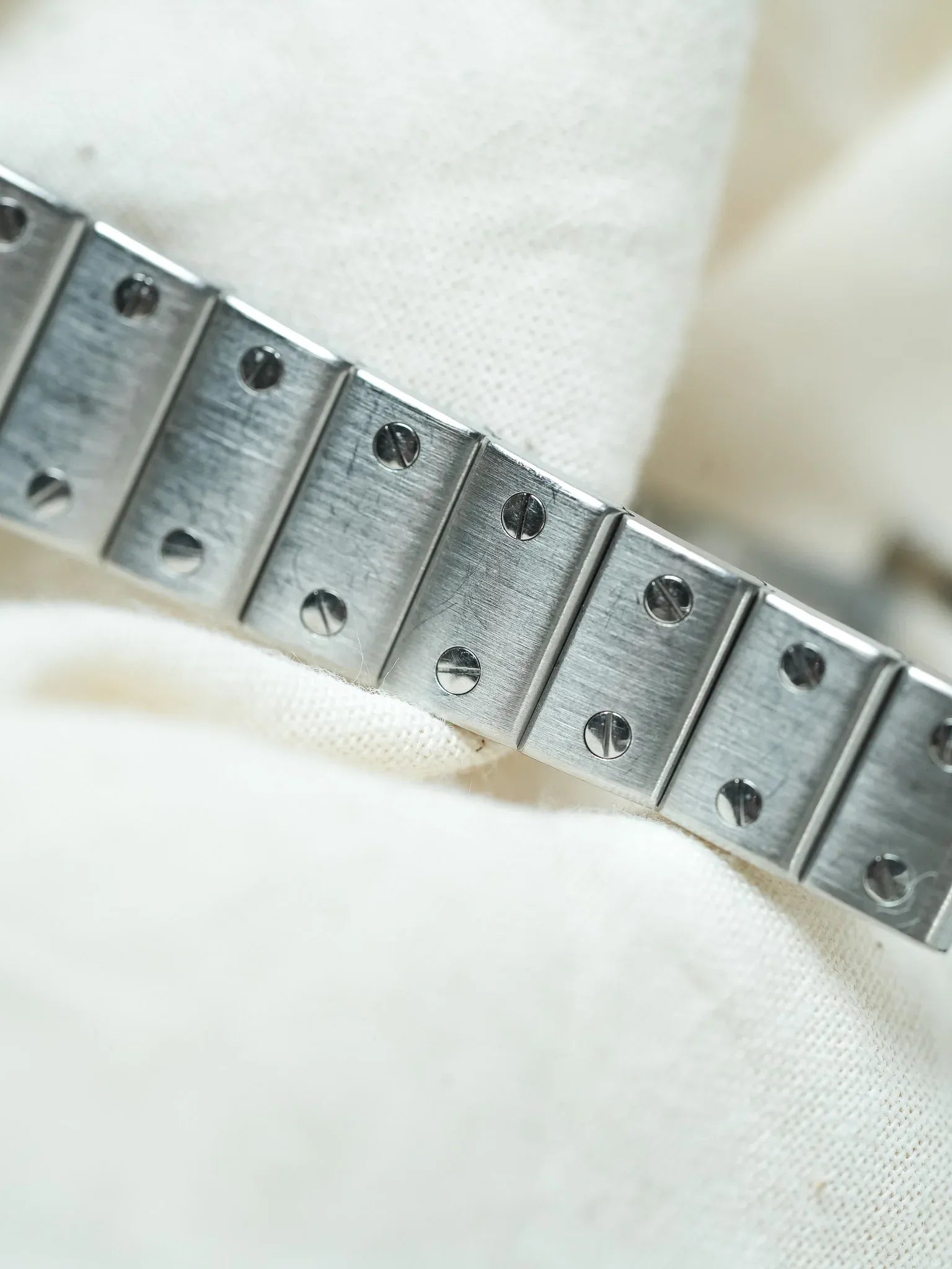 Cartier - Santos 9057 Acier chiffres romain bleu 24mm - Boite & Papier - 1991 - Atelier Victor - Vintage Shop